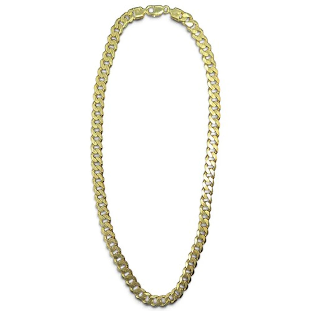 A 9ct gold curb link necklace, Birmingham 1998 import marks,...