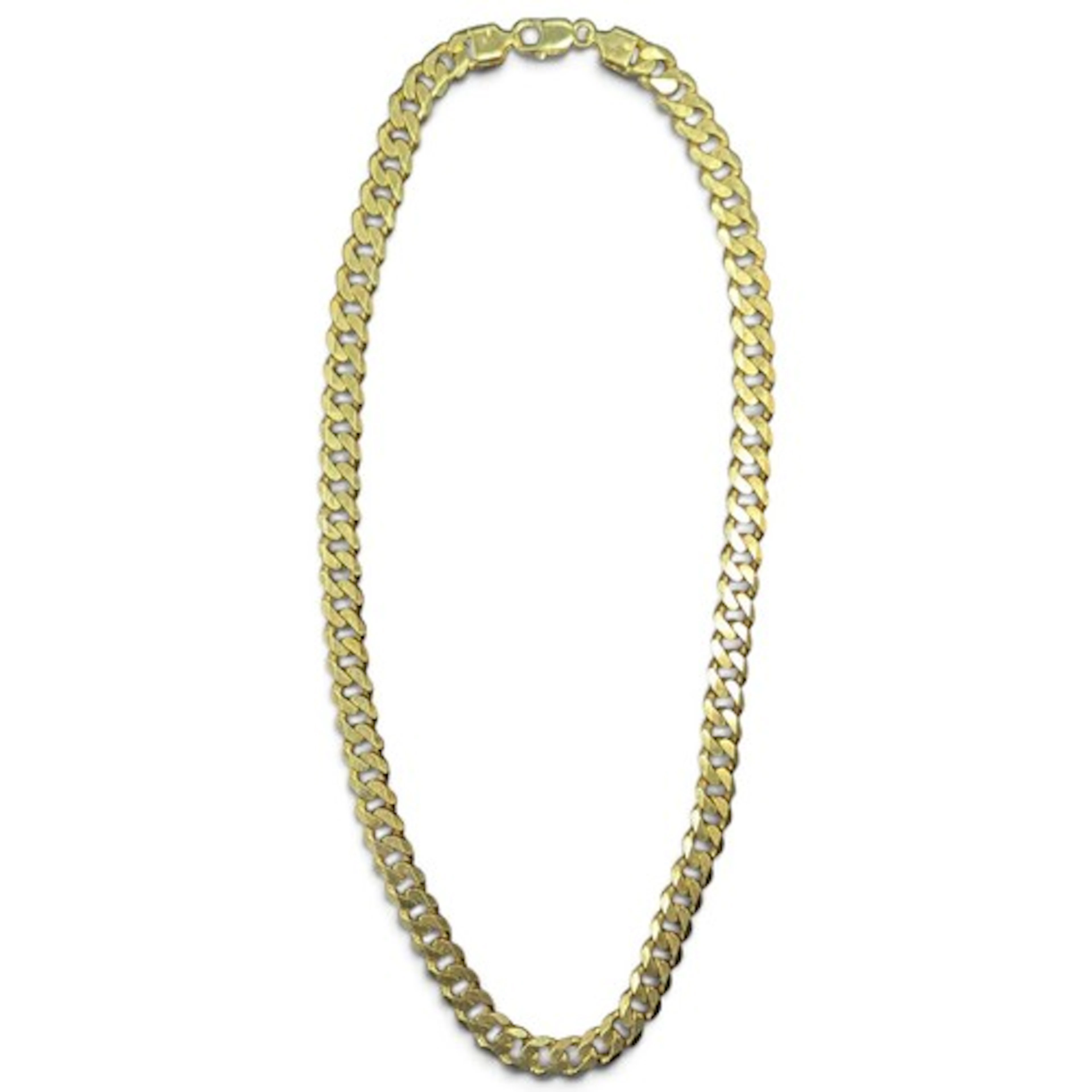 A 9ct gold curb link necklace, Birmingham 1998 import marks,...