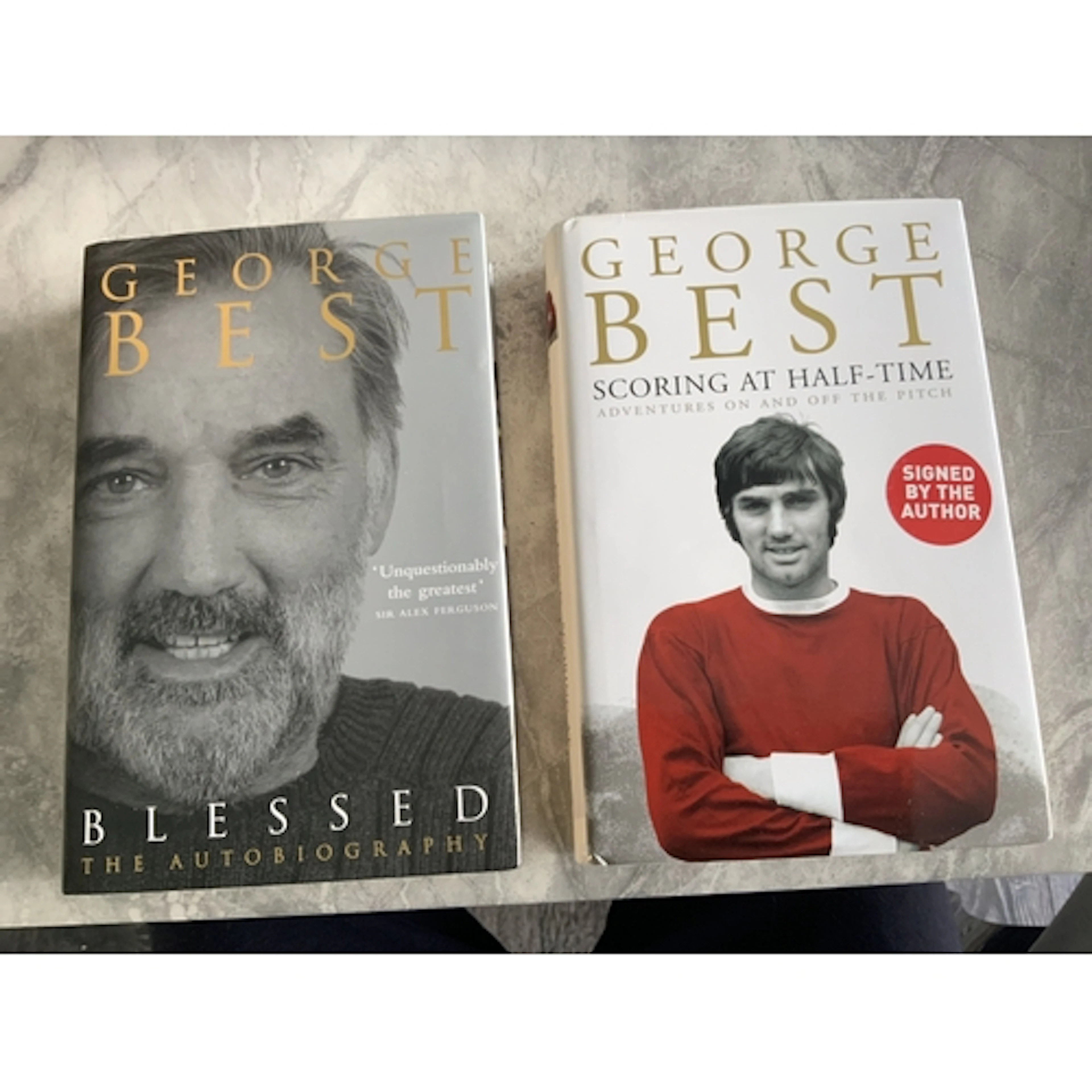 George Best Manchester United Signed Football Books: Scoring...