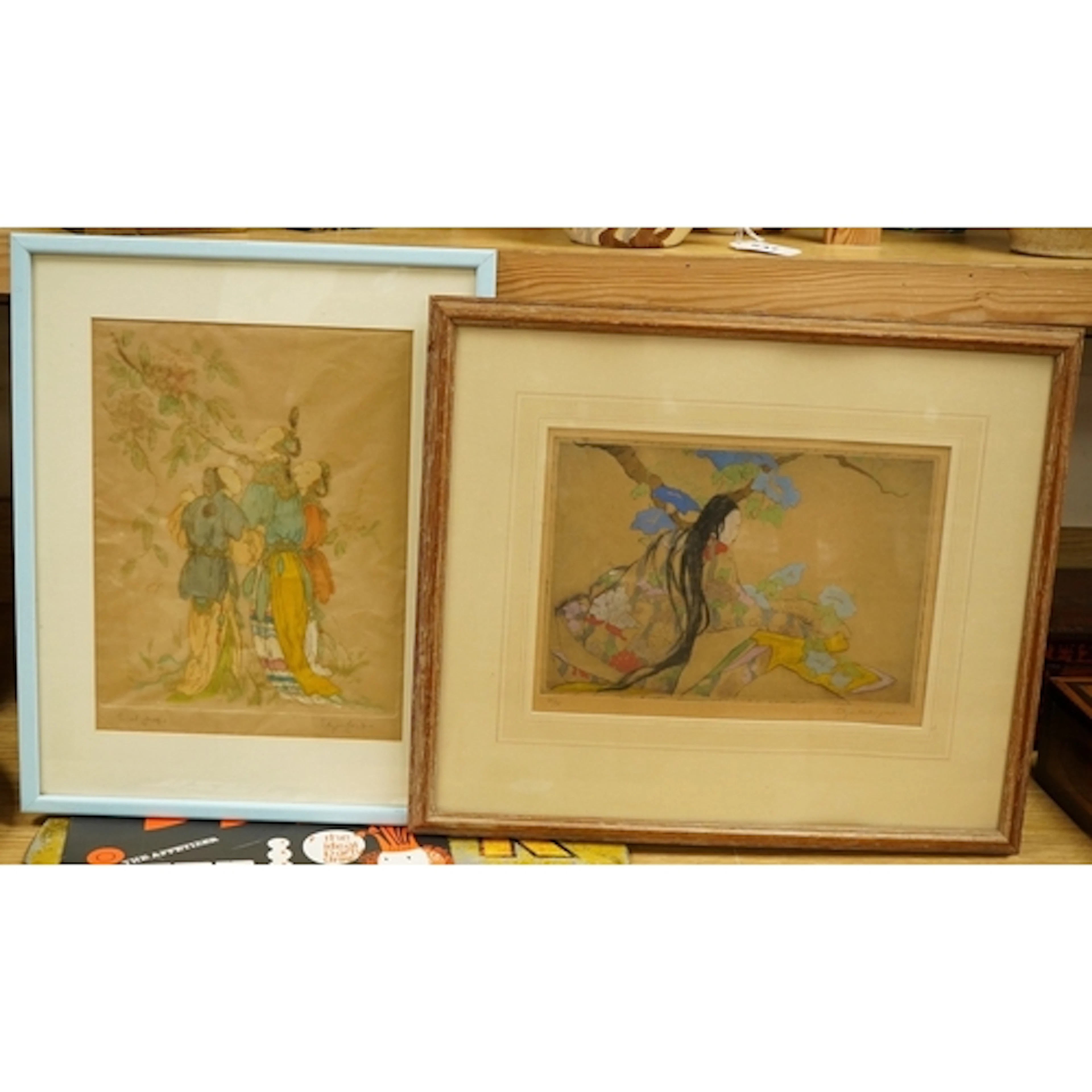 Elyse Ashe Lord (1900–1971), 'Woman with a Kimono', signed i...