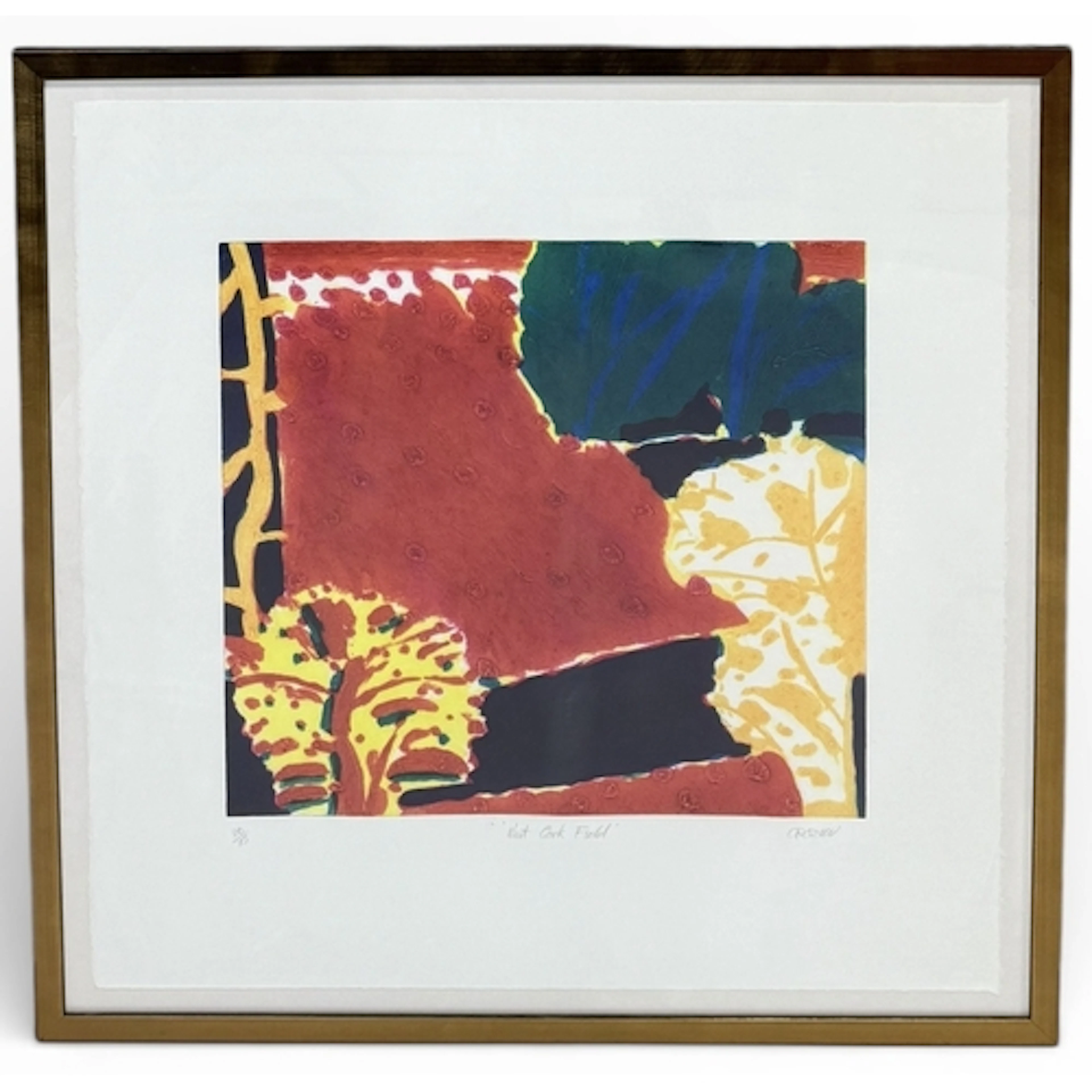 WILLIAM CROZIER (IRISH 1930-2011): A CARORUNDUM PRINT 'WEST ...