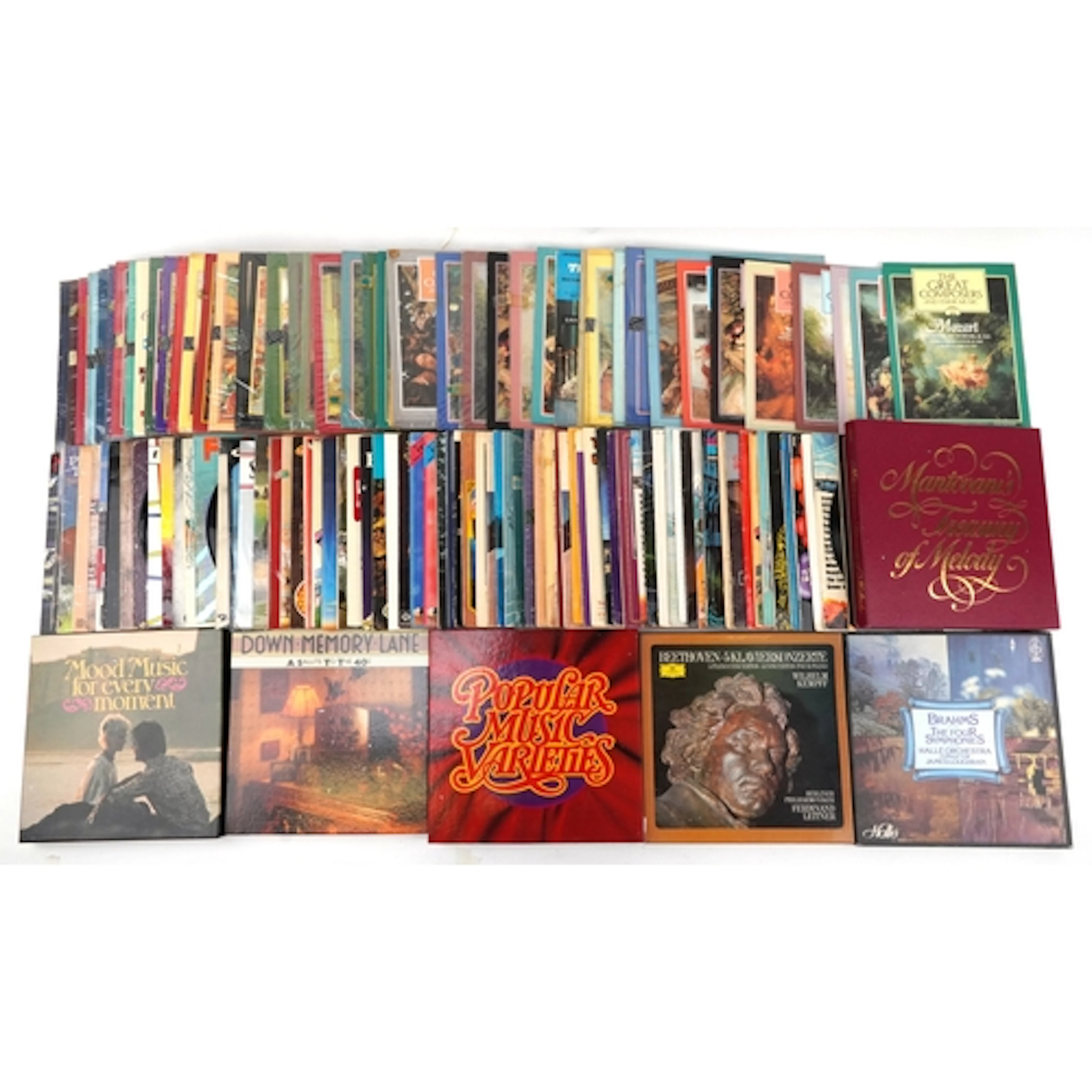 Large collection of predominantly classical vinyl LP records...