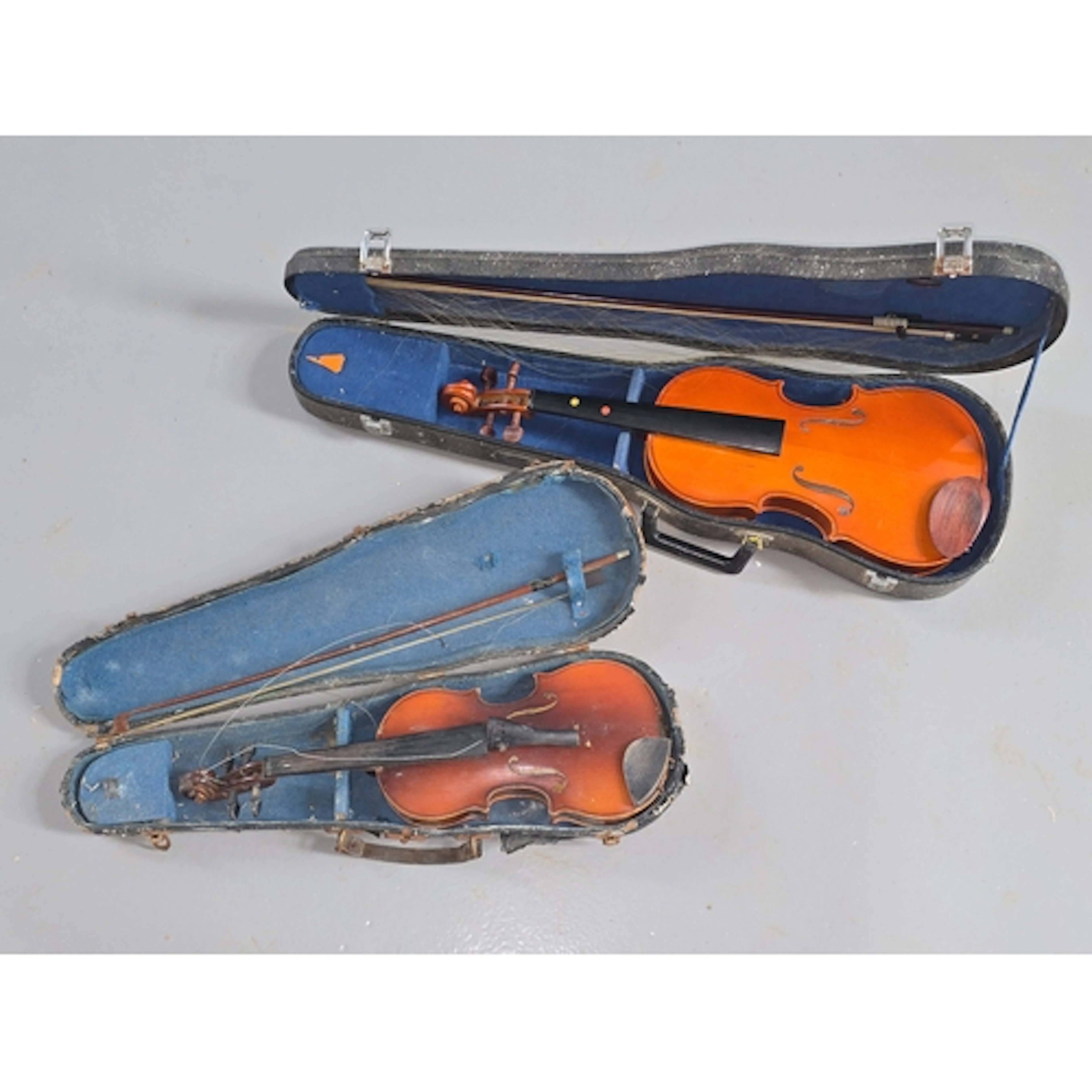 A full size Stentor student violin together with a vintage C...