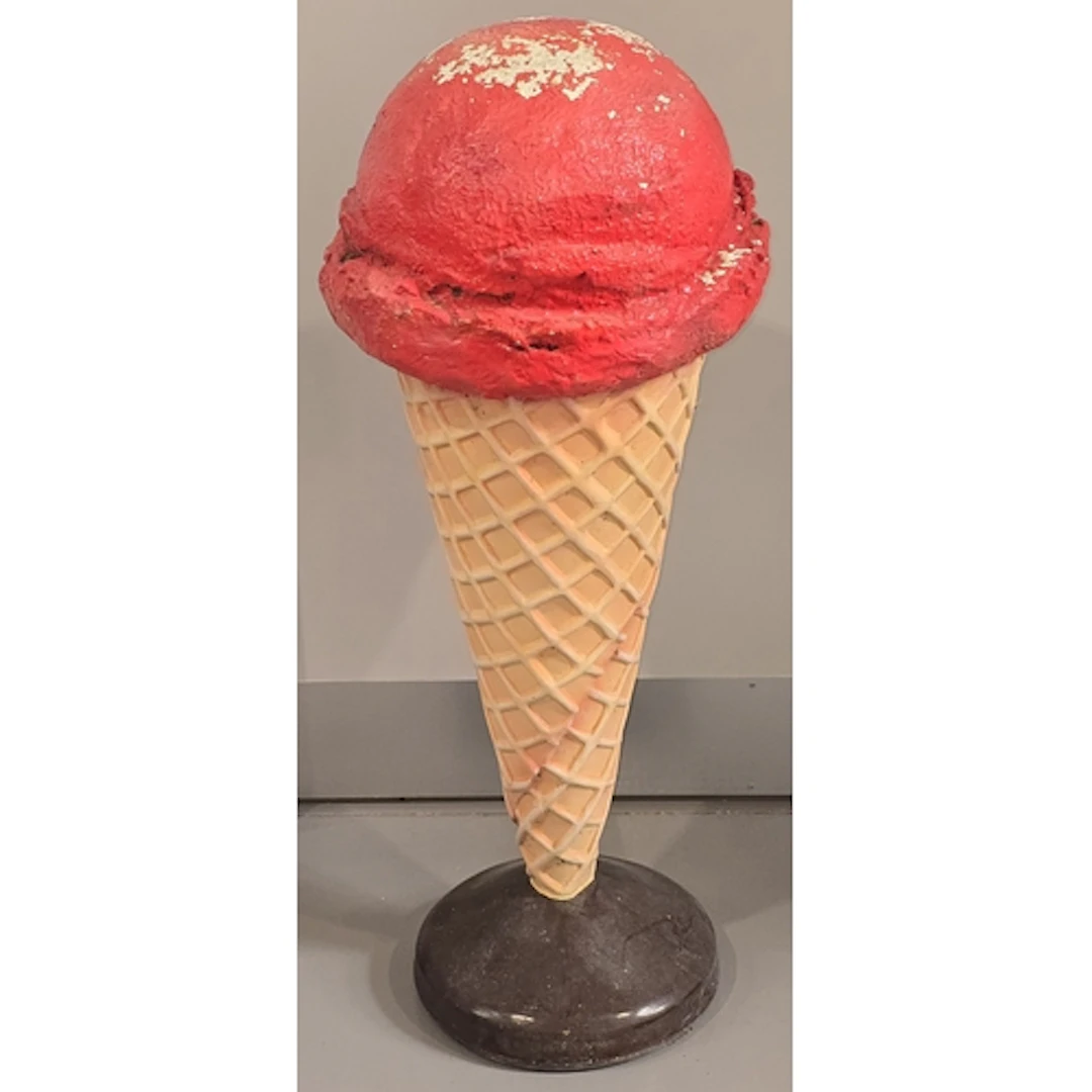 Vintage floor standing shop display ice cream cone possibly ...