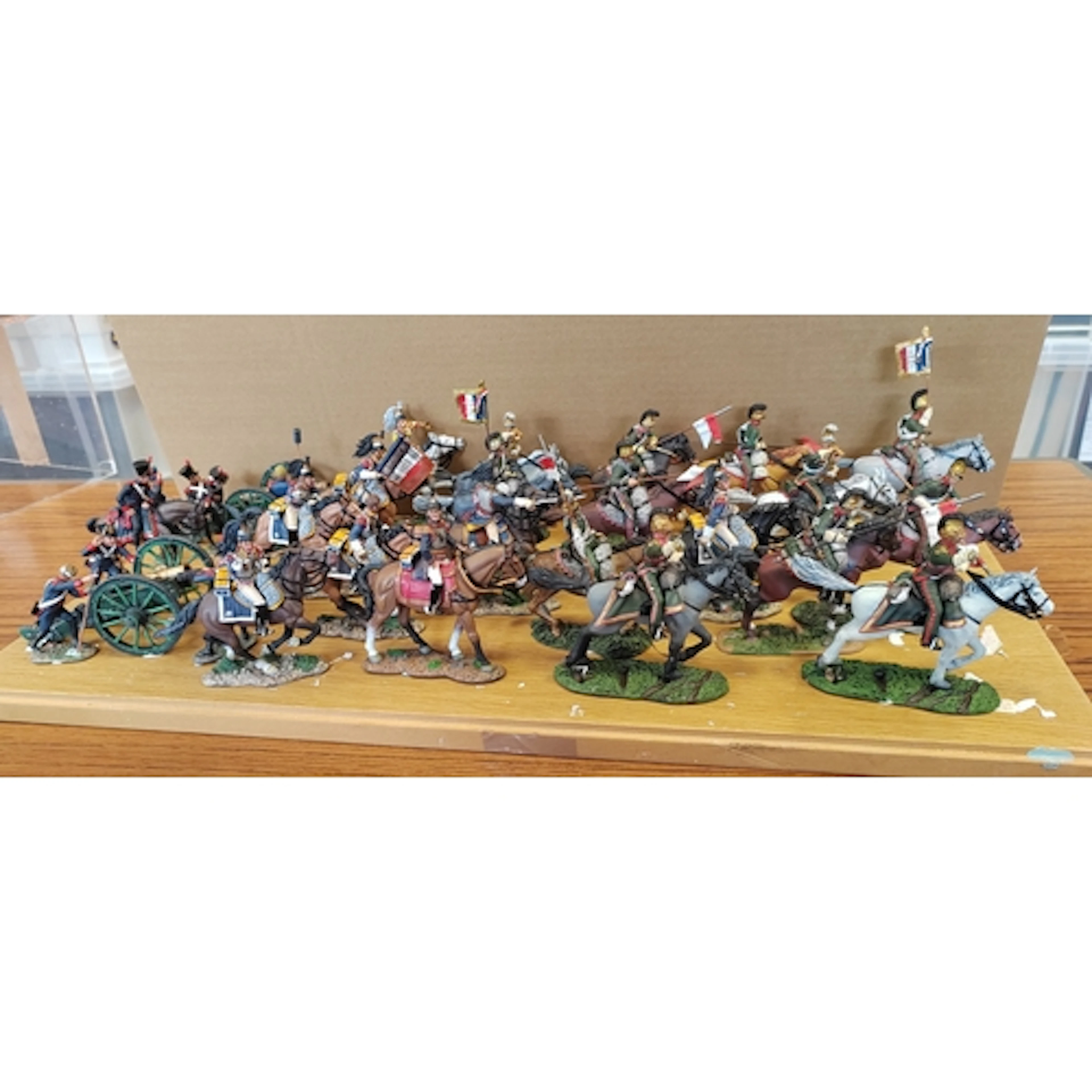 Collection of unboxed French cavalry and canons from King & ...