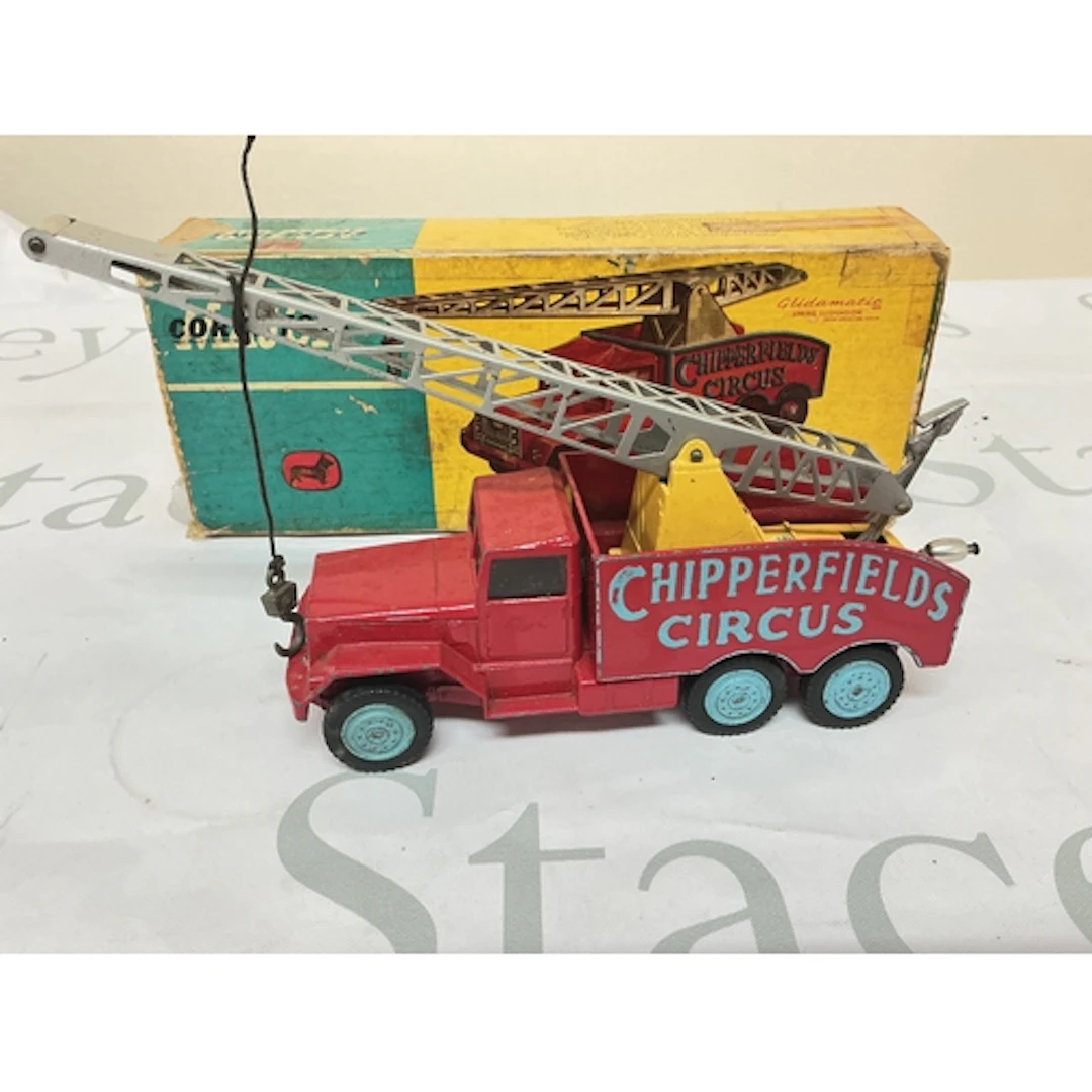 A Boxed Corgi Chipperfields Circus Crane Truck. #1121 Box Is...