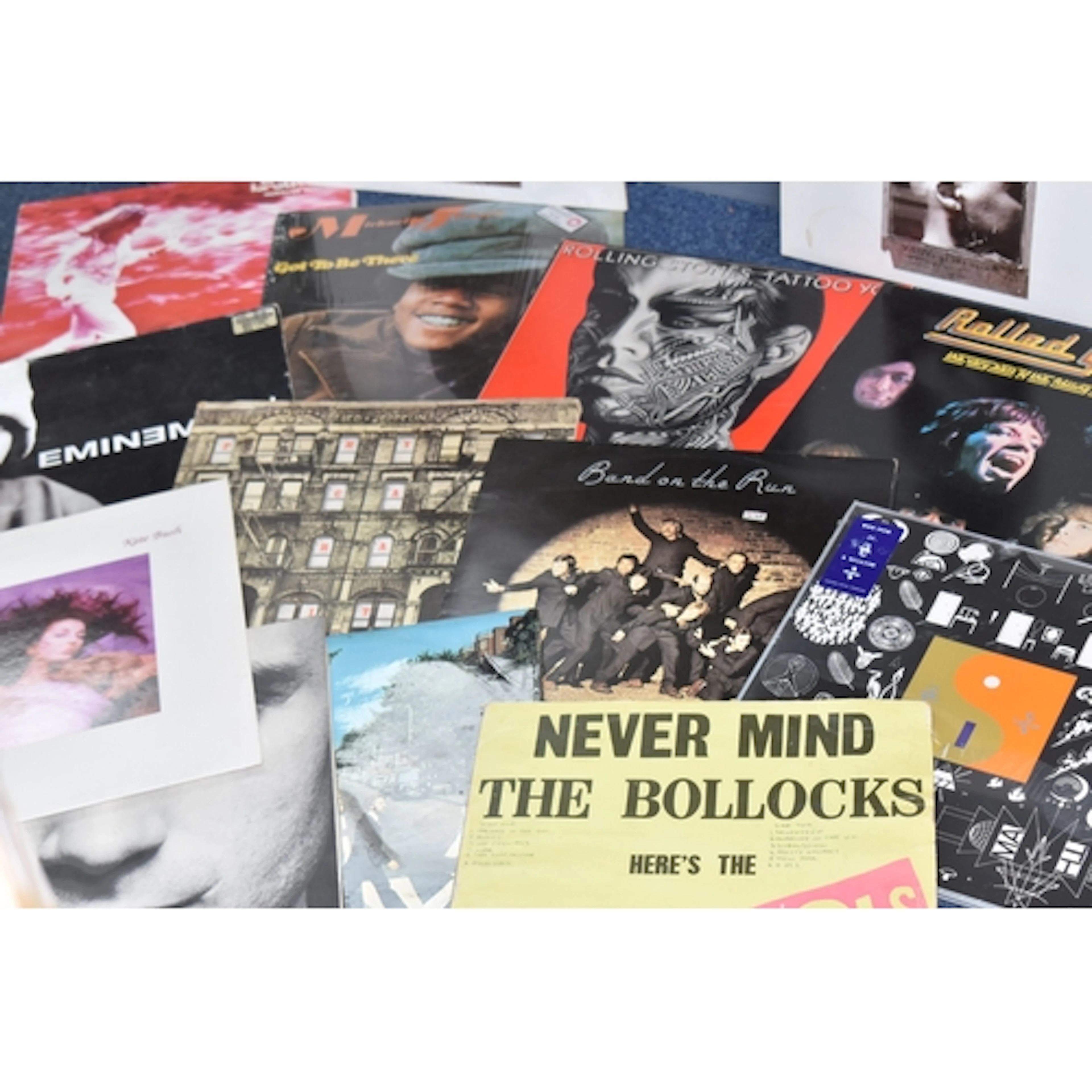 TWO BOXES OF RECORDS comprising approximately one hundred an...