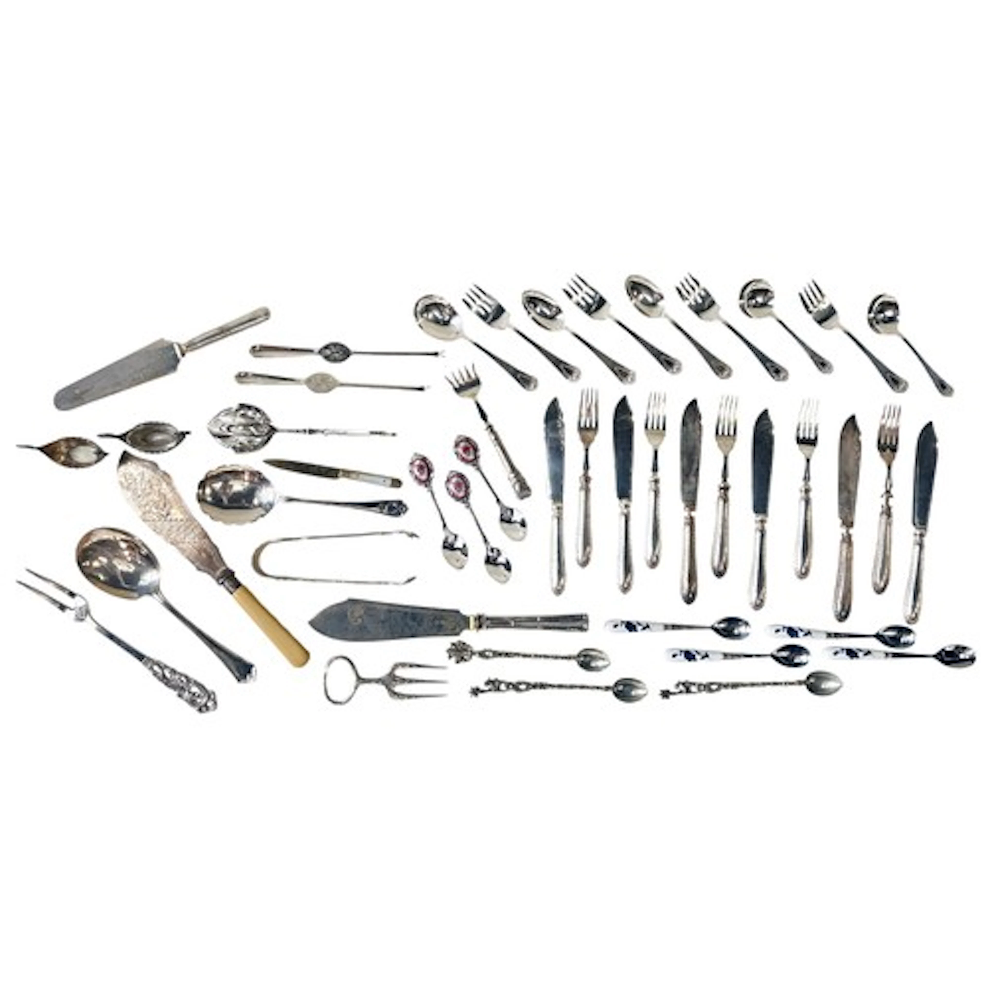 An interesting large mixed quantity of mostly silver-plated ...