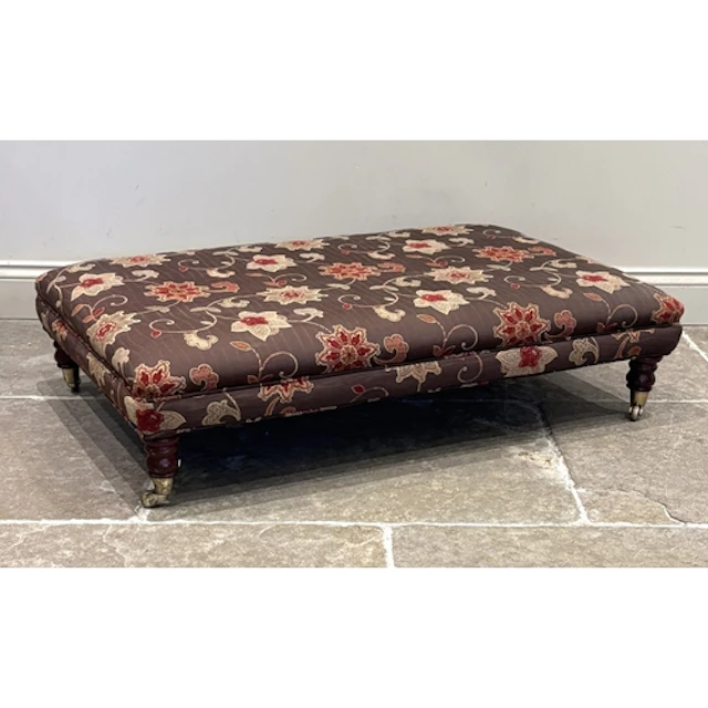A 19th century style footstool of Country House proportions,...