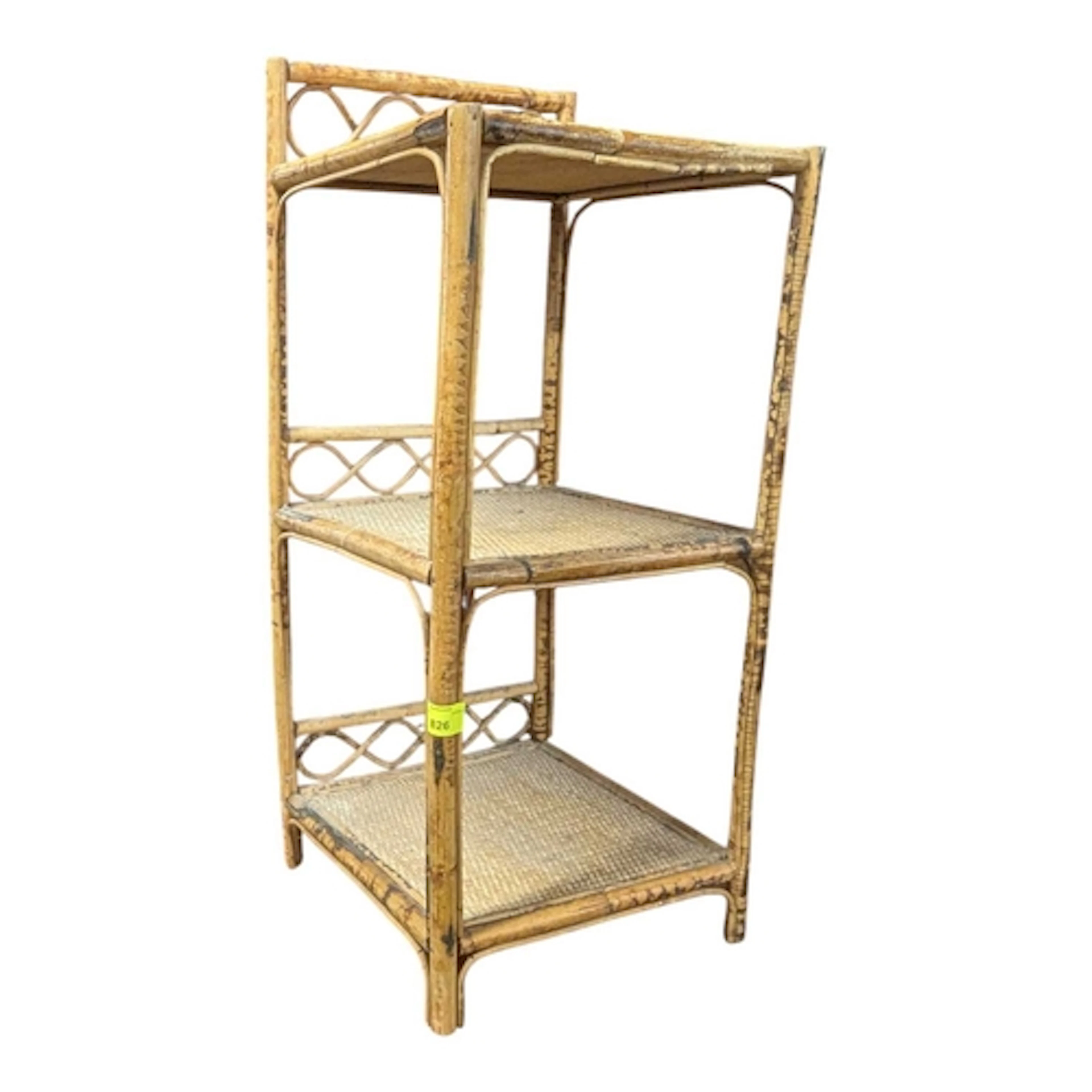 A 19th century Victorian Aesthetic rattan and tiger bamboo e...