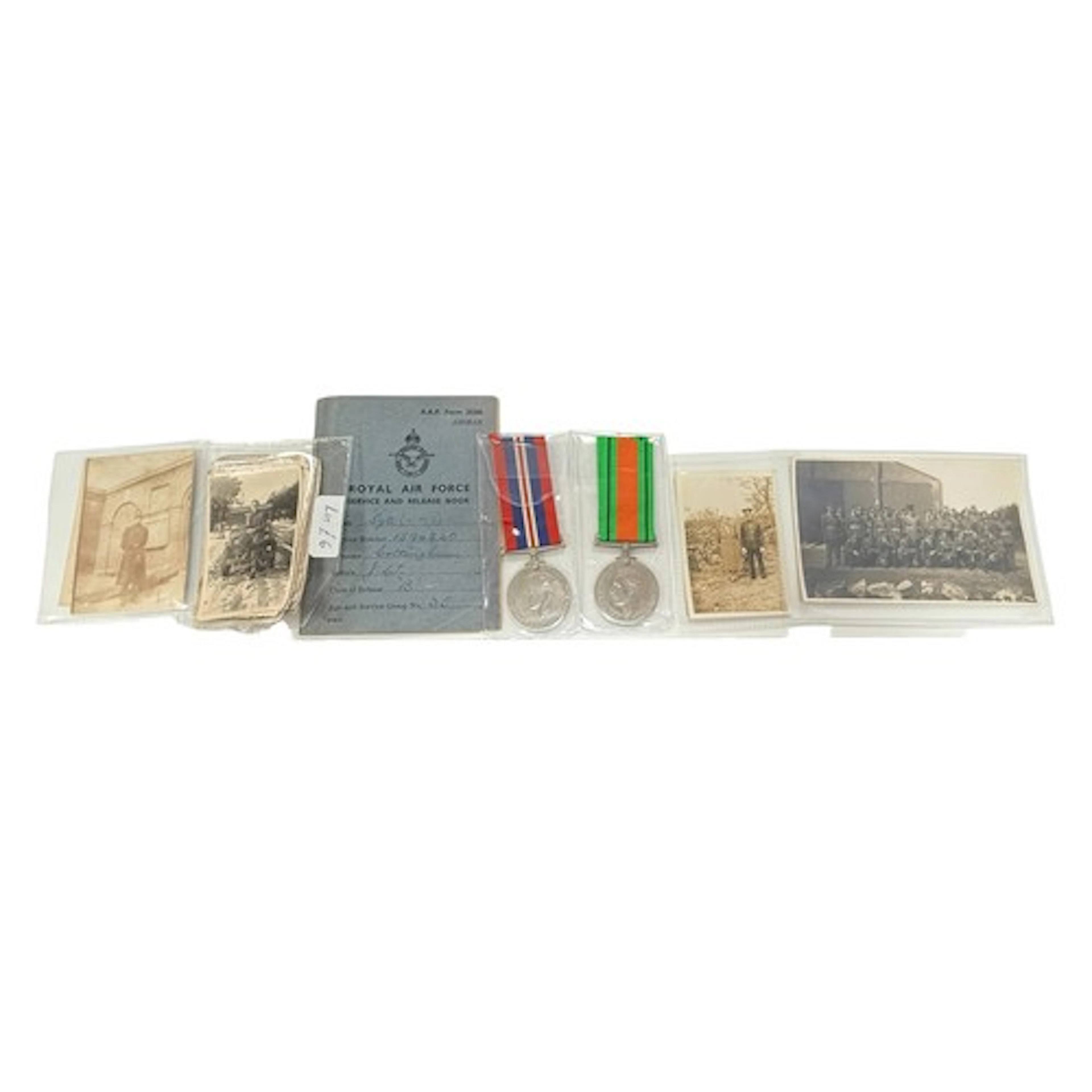 WW2 Defence Medal and British War Medal attributed to 159452...