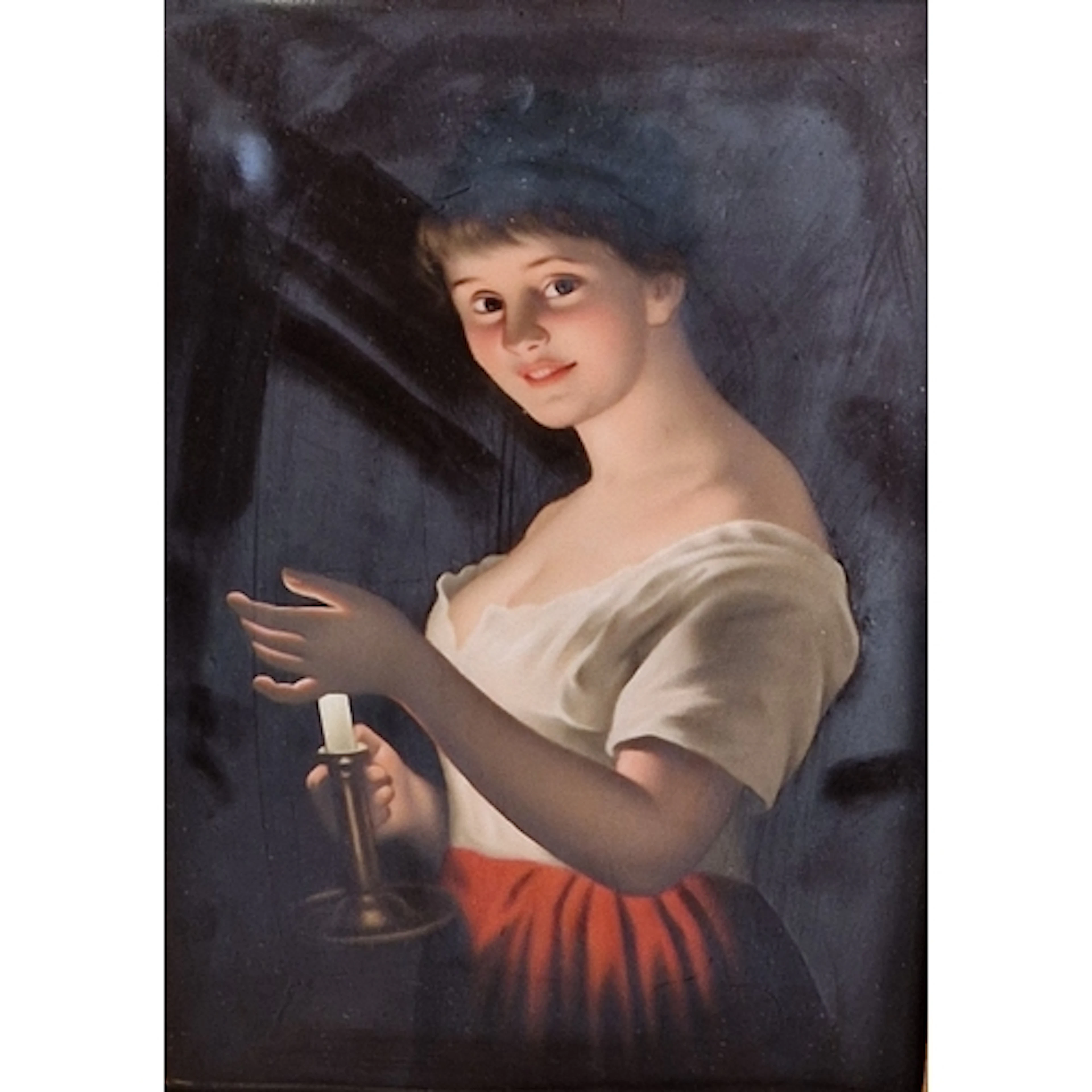 CONTINENTAL SCHOOL. The Tambourine Girl; and The Candle Ligh...