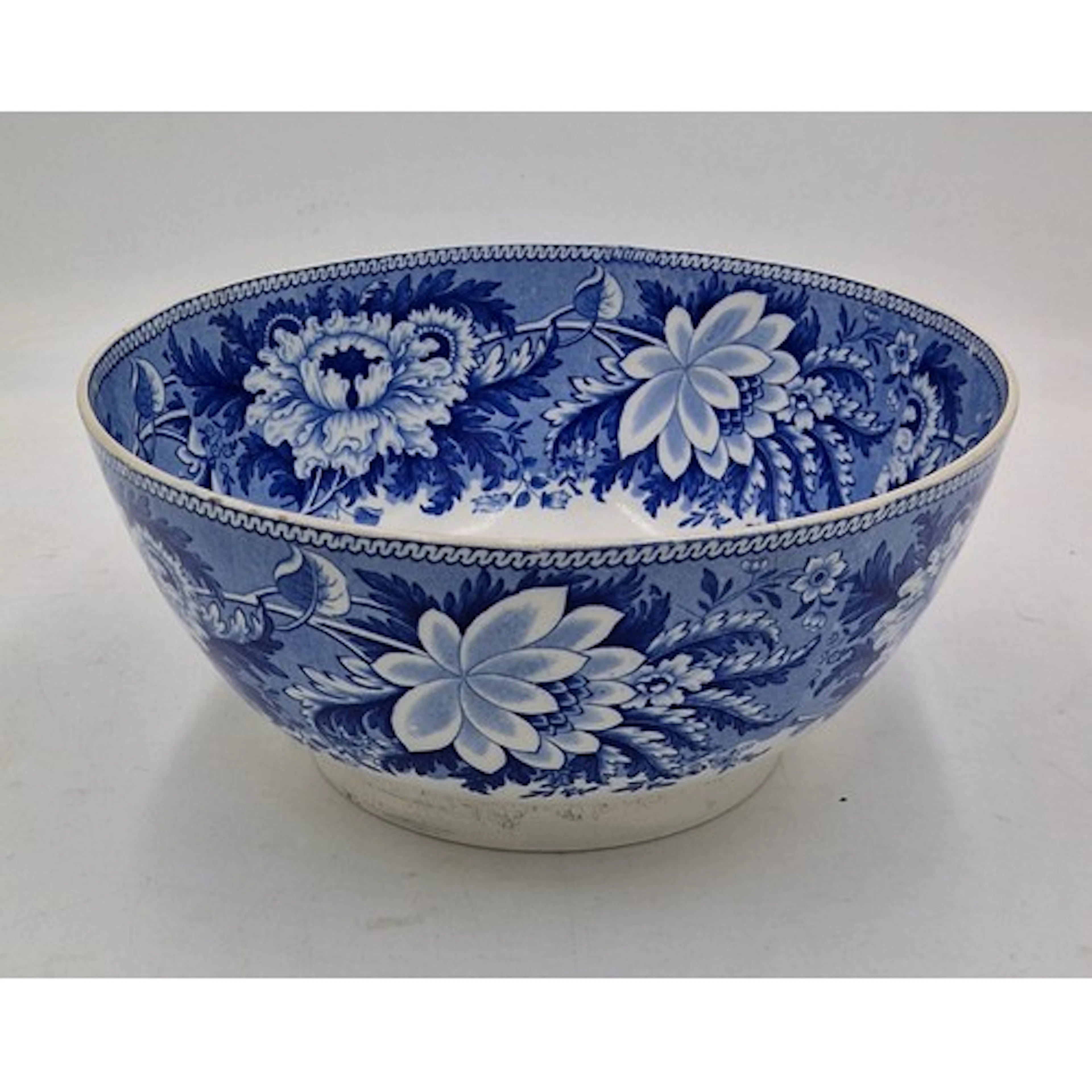 An early 19th century blue and white transfer printed Swanse...