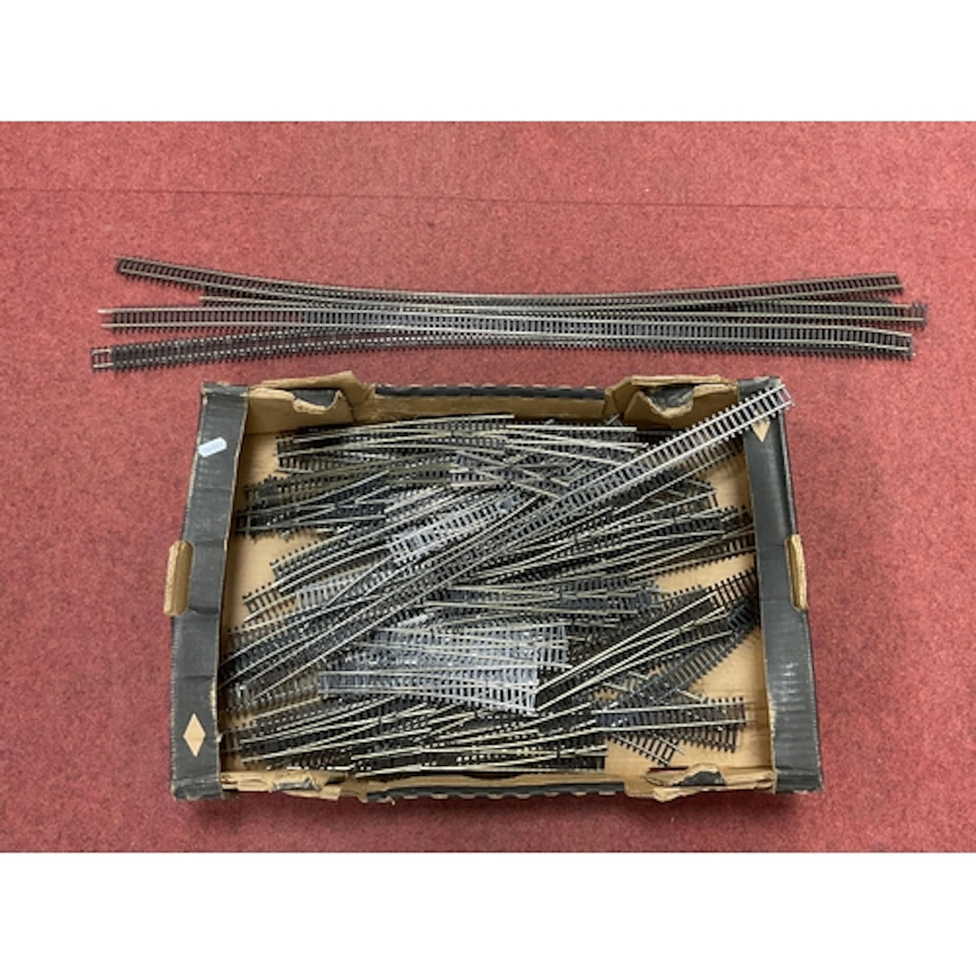Approximately Thirty Nickel Silver OO gauge points by Peco a...