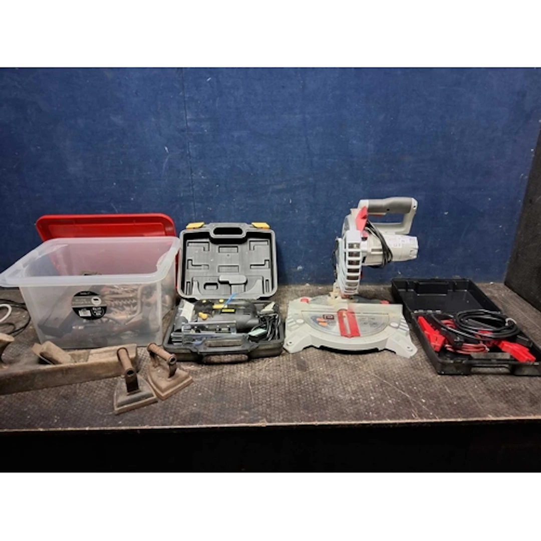 A COLLECTION OF TOOLS including a Performance Power compound...