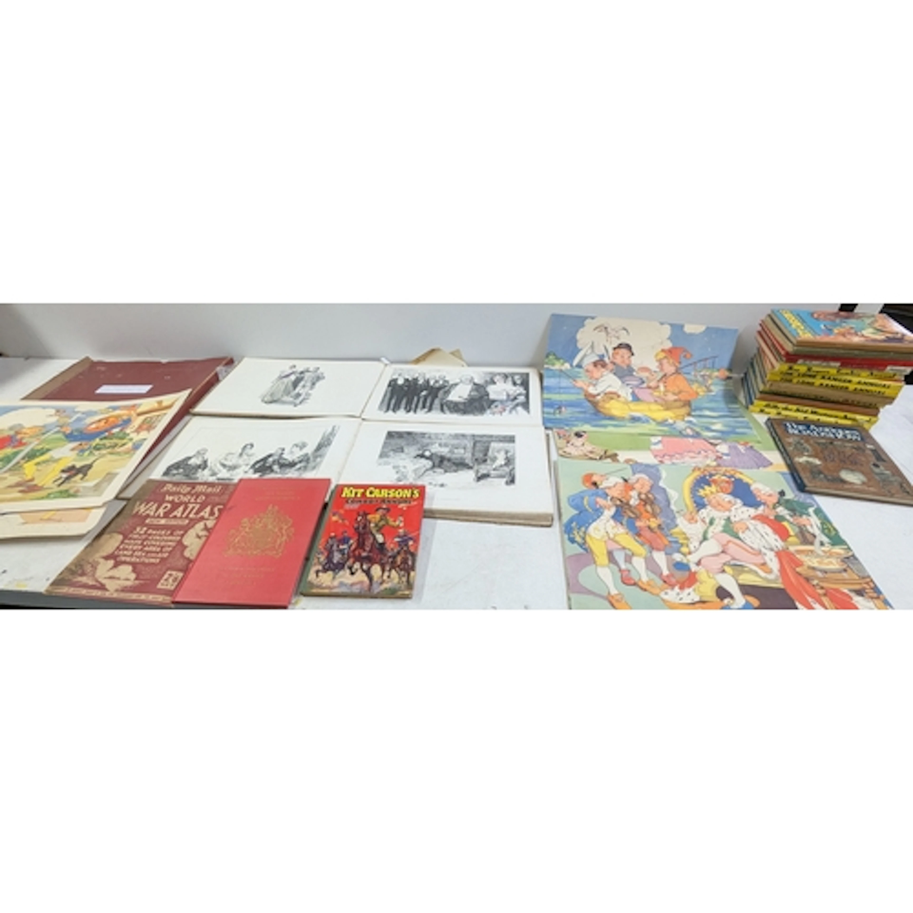 A mixed group of ephemera to include Givway Nursery Rhyme pr...