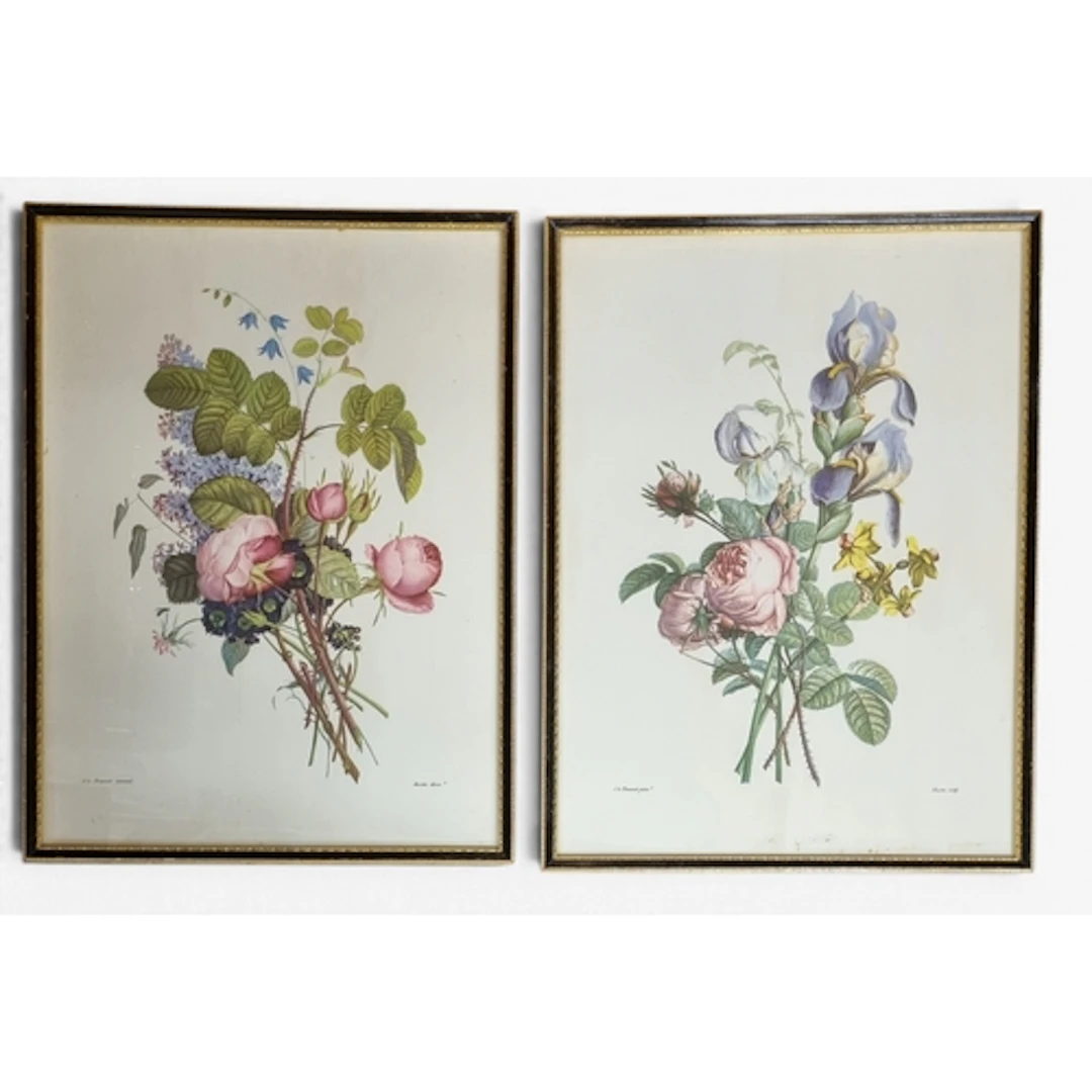 A good pair of Still Life coloured Prints. H 42 x W 32 cm ap...