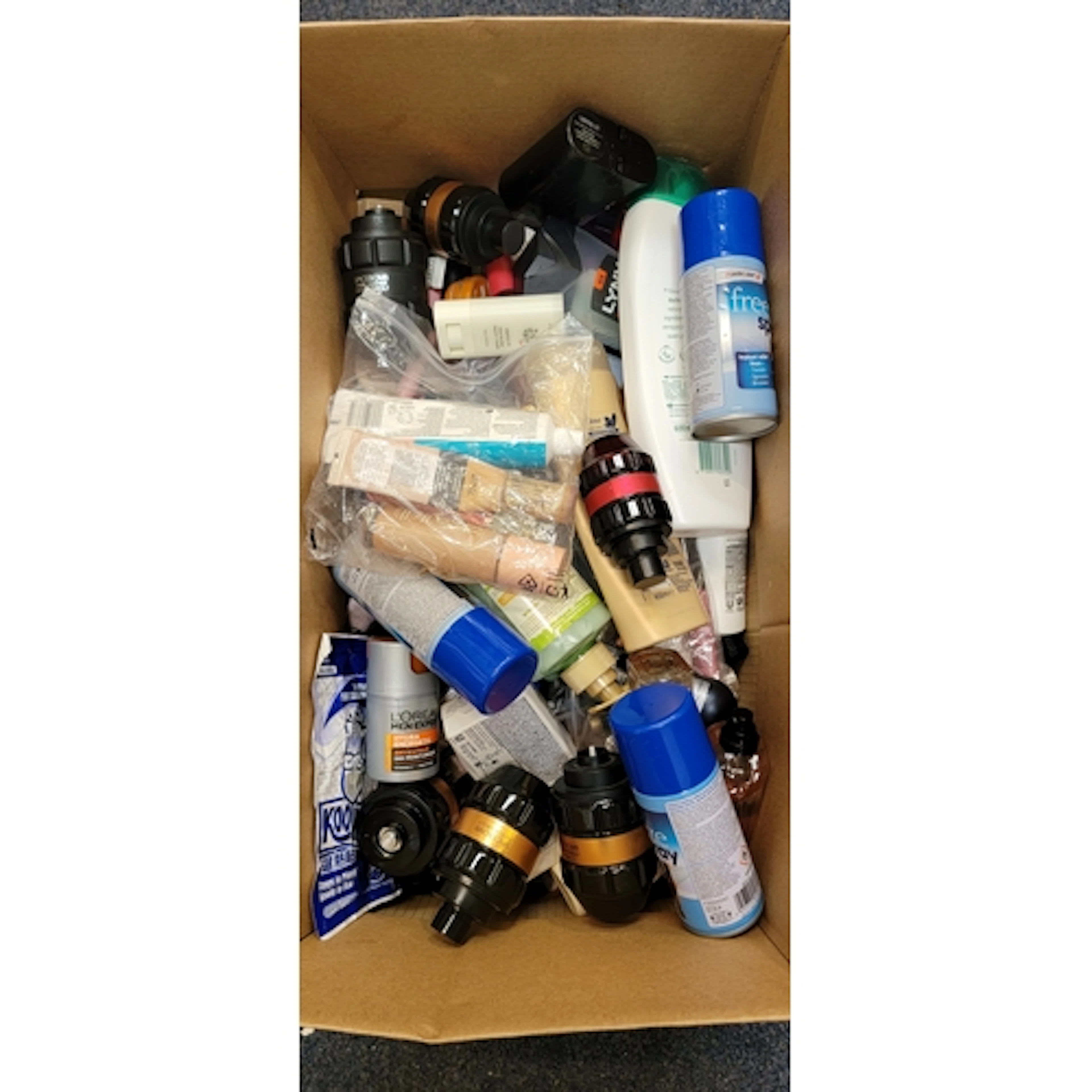ONE BOX OF TOILETRIES AND COSMETICS including Viktor & Rolf...