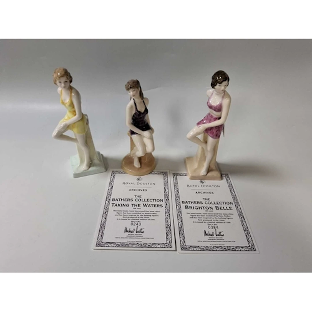 THREE LIMITED EDITION PORCEAIN FIGURINES FROM ROYAL DOULTON'...