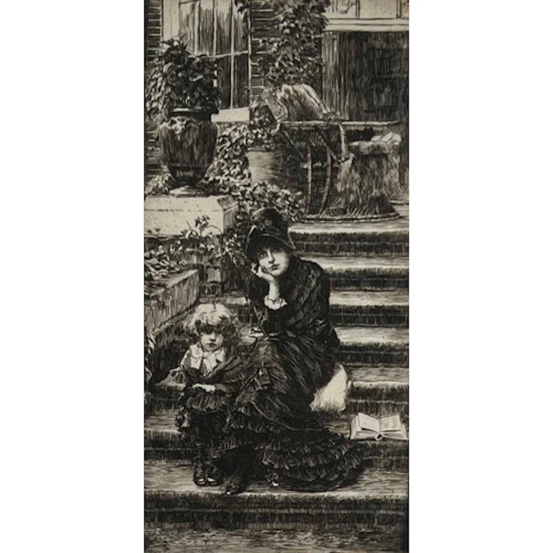 James Jacques Joseph Tissot (French, 1836-1902), 'Reverie', ...