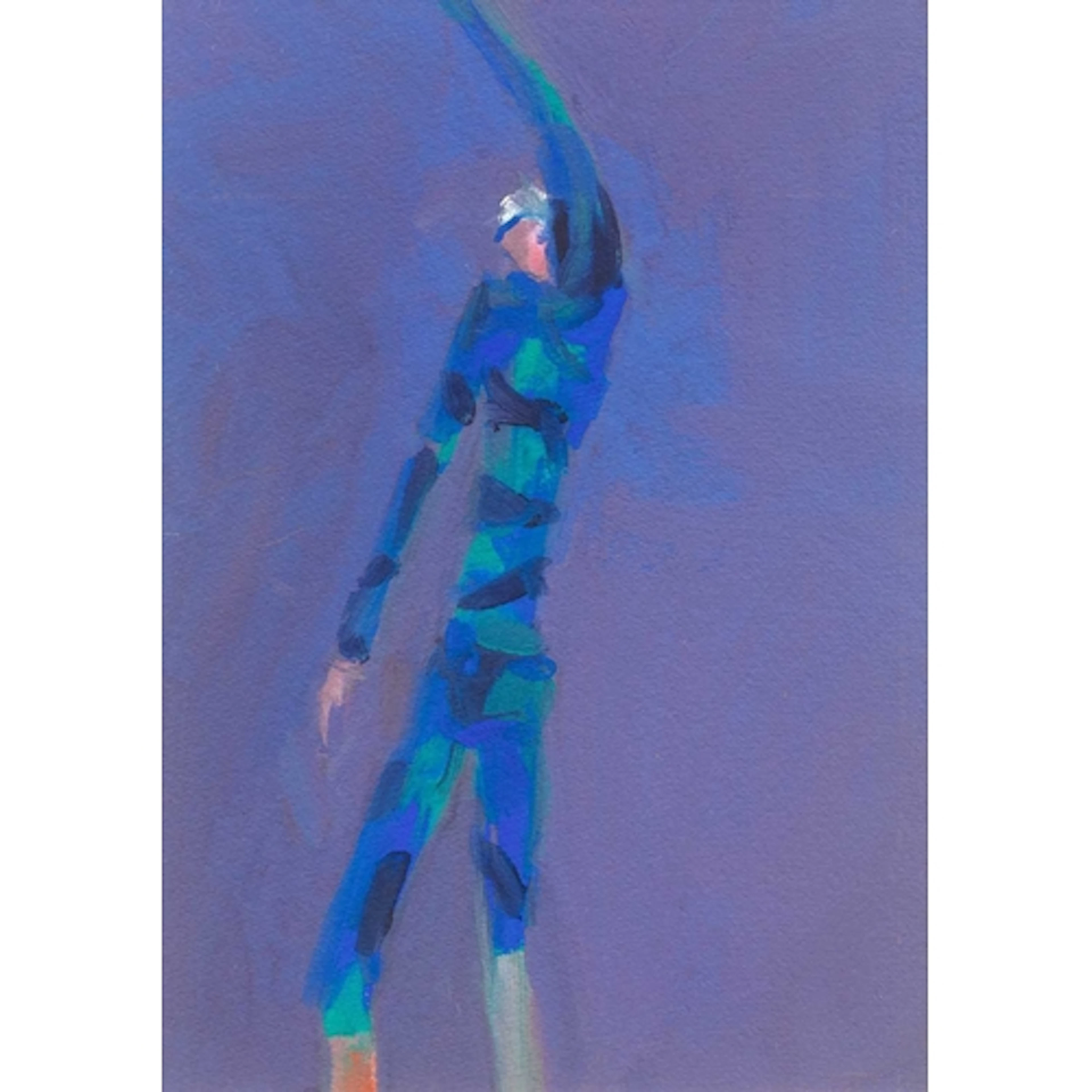 § John MILLER (1931-2002) Windsurfer Gouache, stamp signed, ...