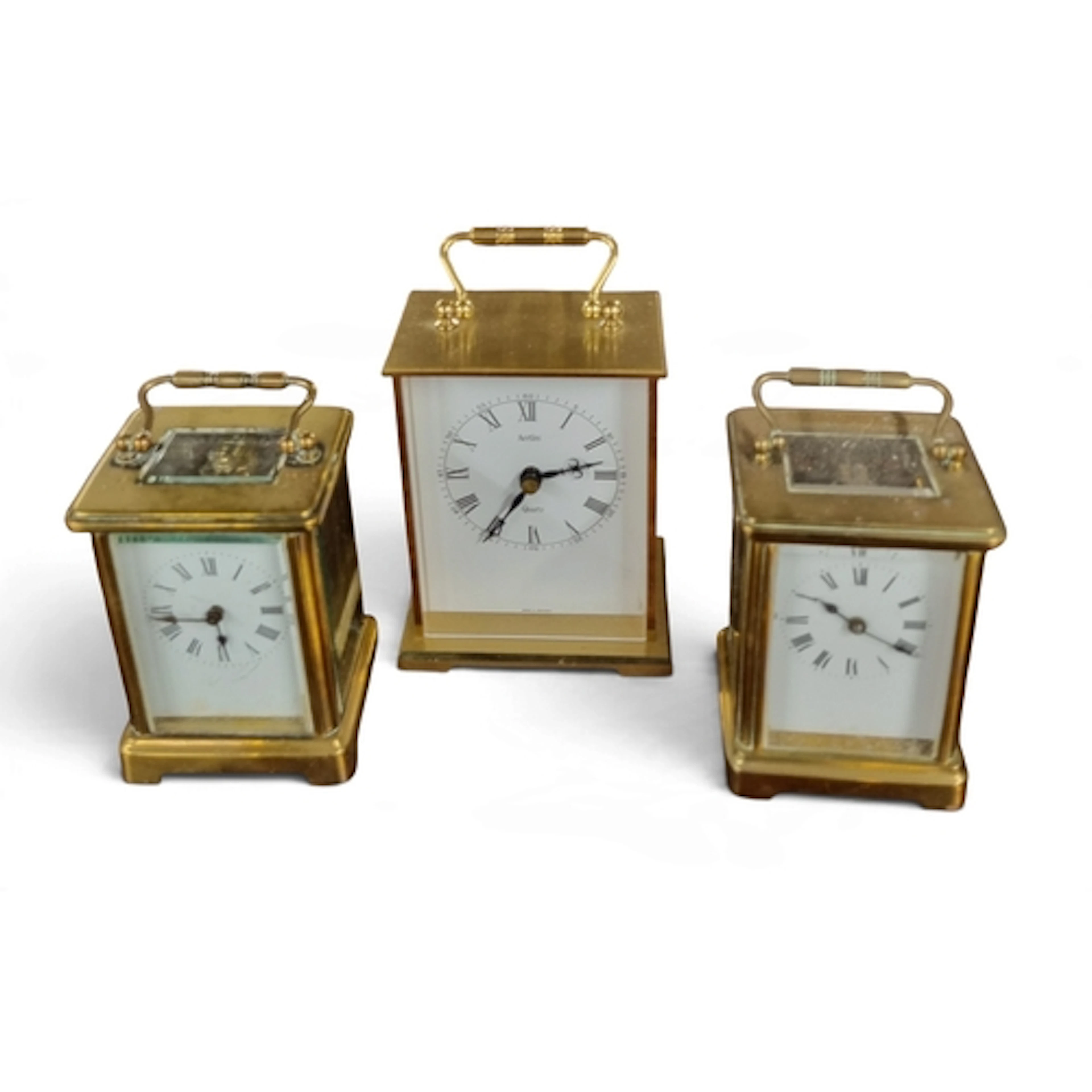 Two 19th Century French Carriage Clocks along with another q...