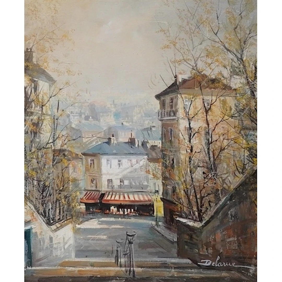 Lucian Delarue (1925–2011), The Corner Cafe', a Parisian sce...