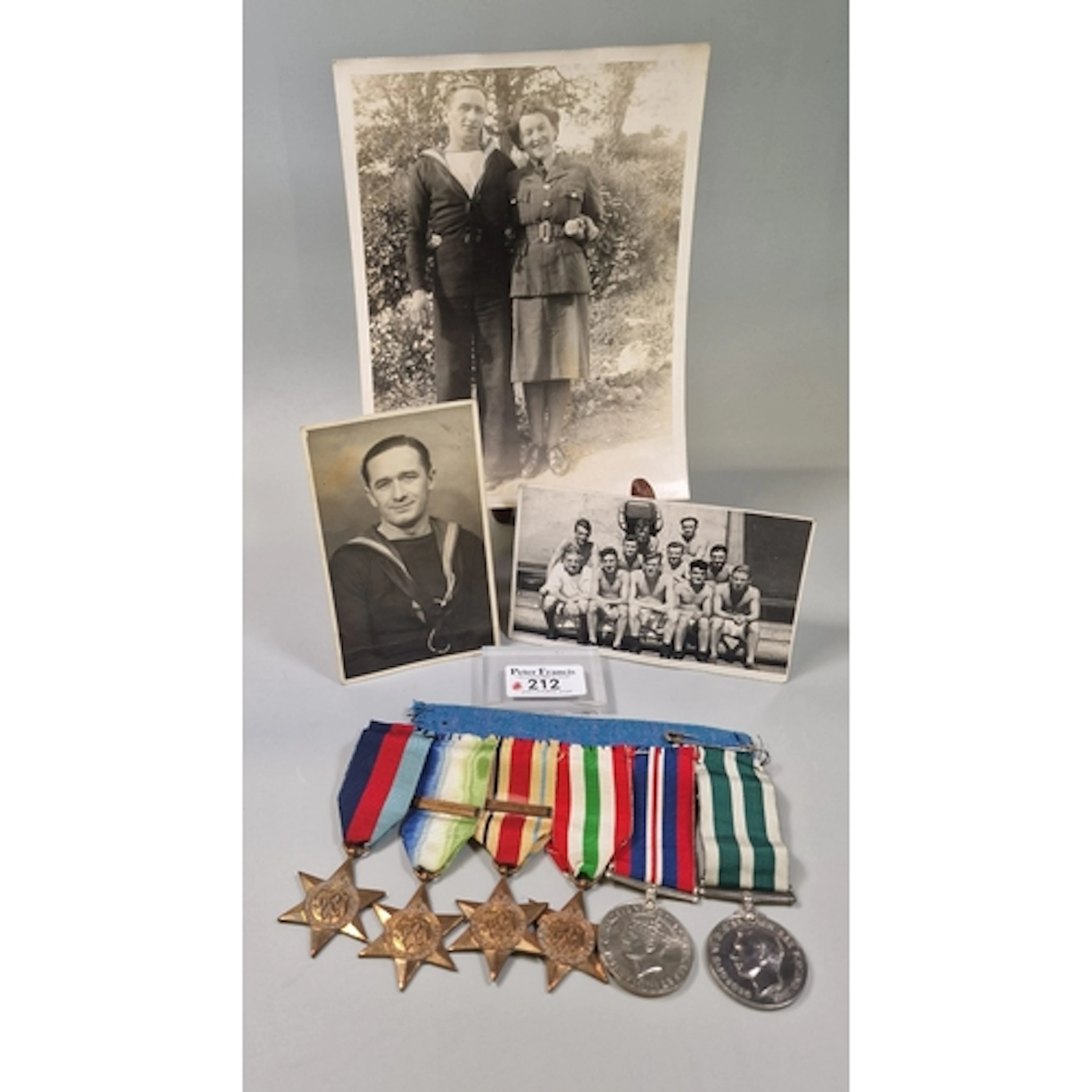 WW2 British medal group awarded to 1806 Leading Seaman W. T....