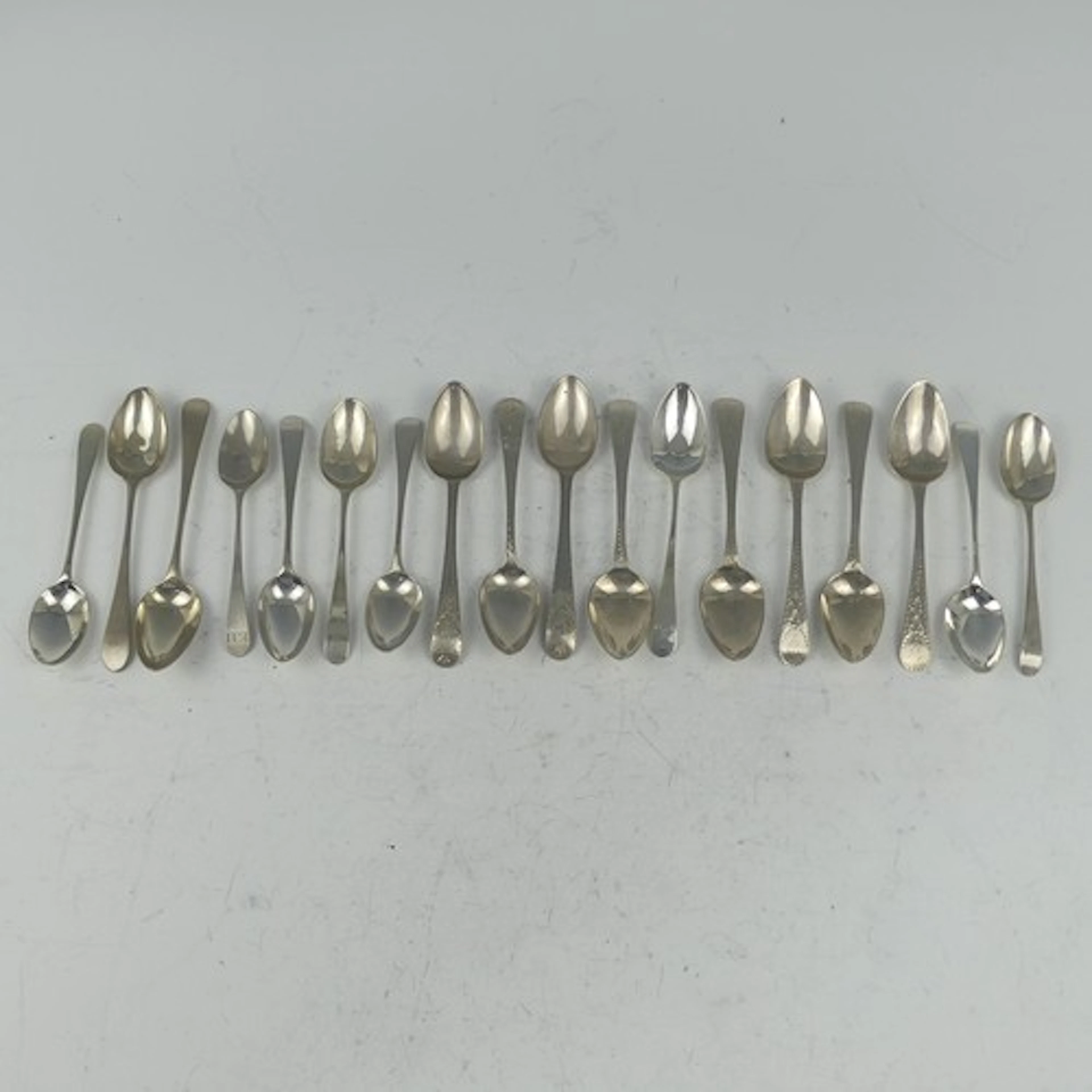 A set of five George III silver Teaspoons, by Peter & Wi...