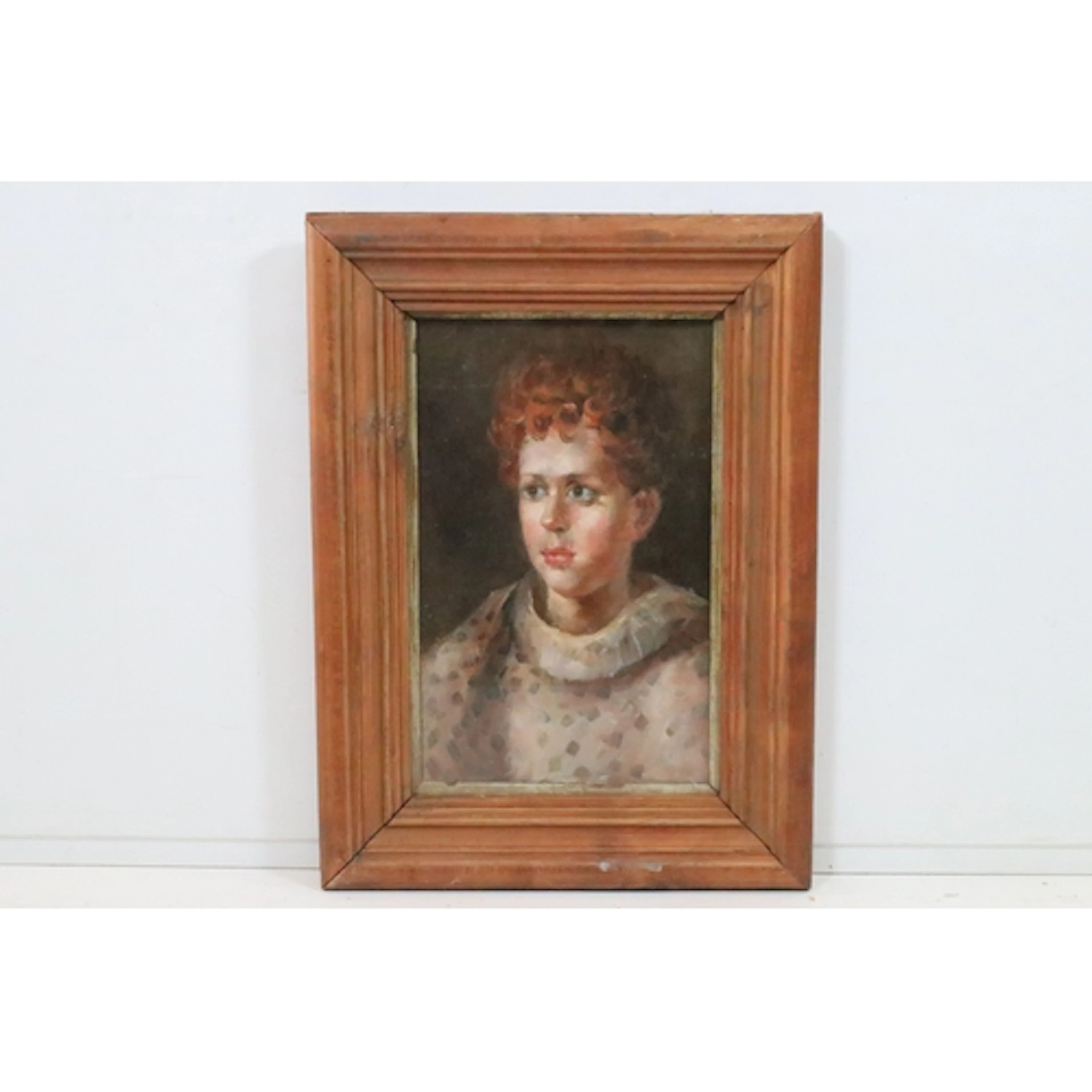 Portrait study of the young Welsh poet Dylan Thomas, oil, 28...