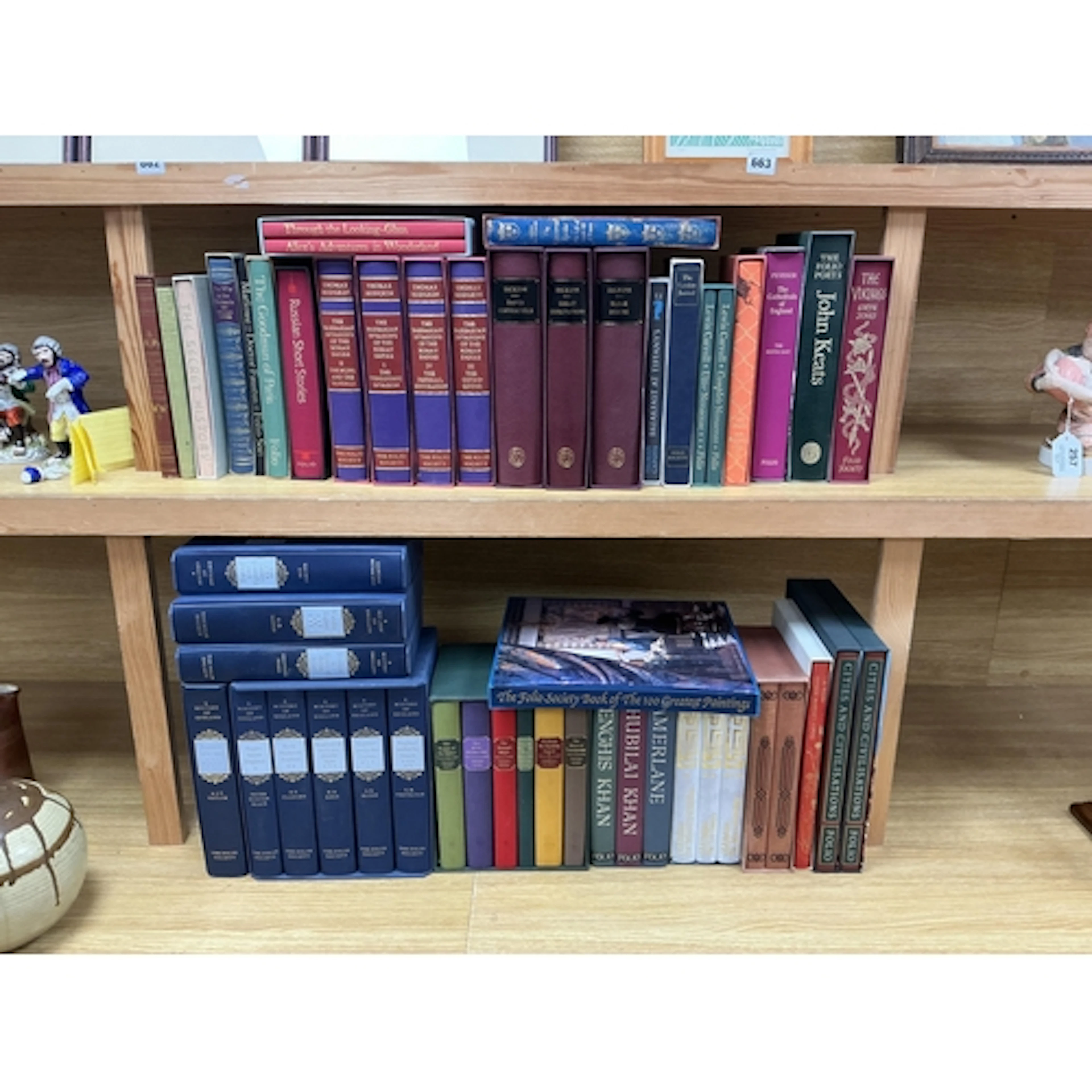A quantity of folio society books to include Dickens, A Hist...