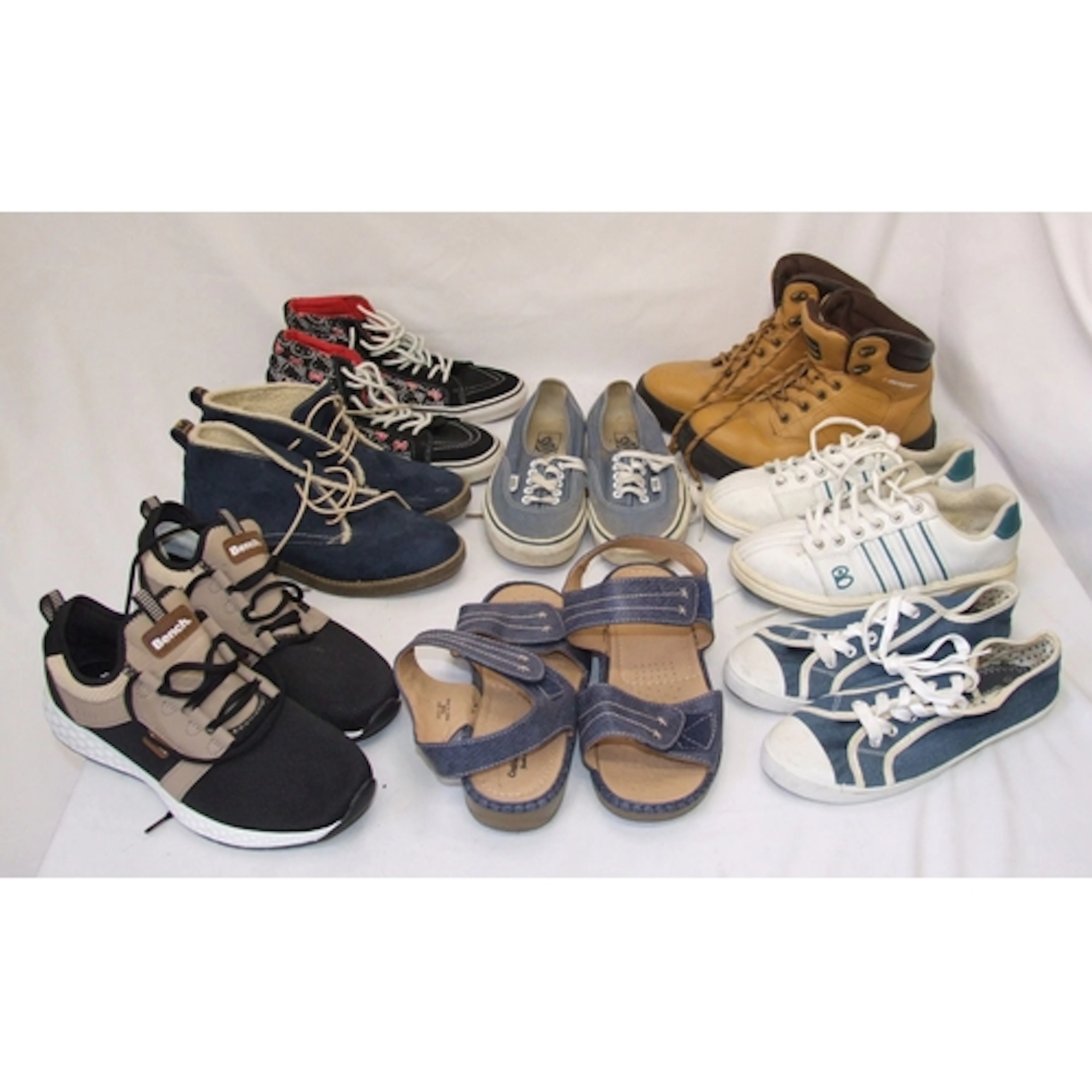 Dunlop steel toe cap boots size 6.5, Brunswick white trainer...