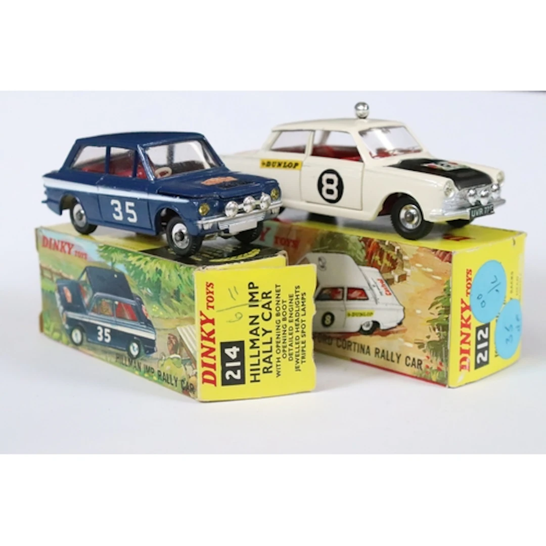 Two boxed Dinky diecast models to include 214 Hillman Imp Ra...