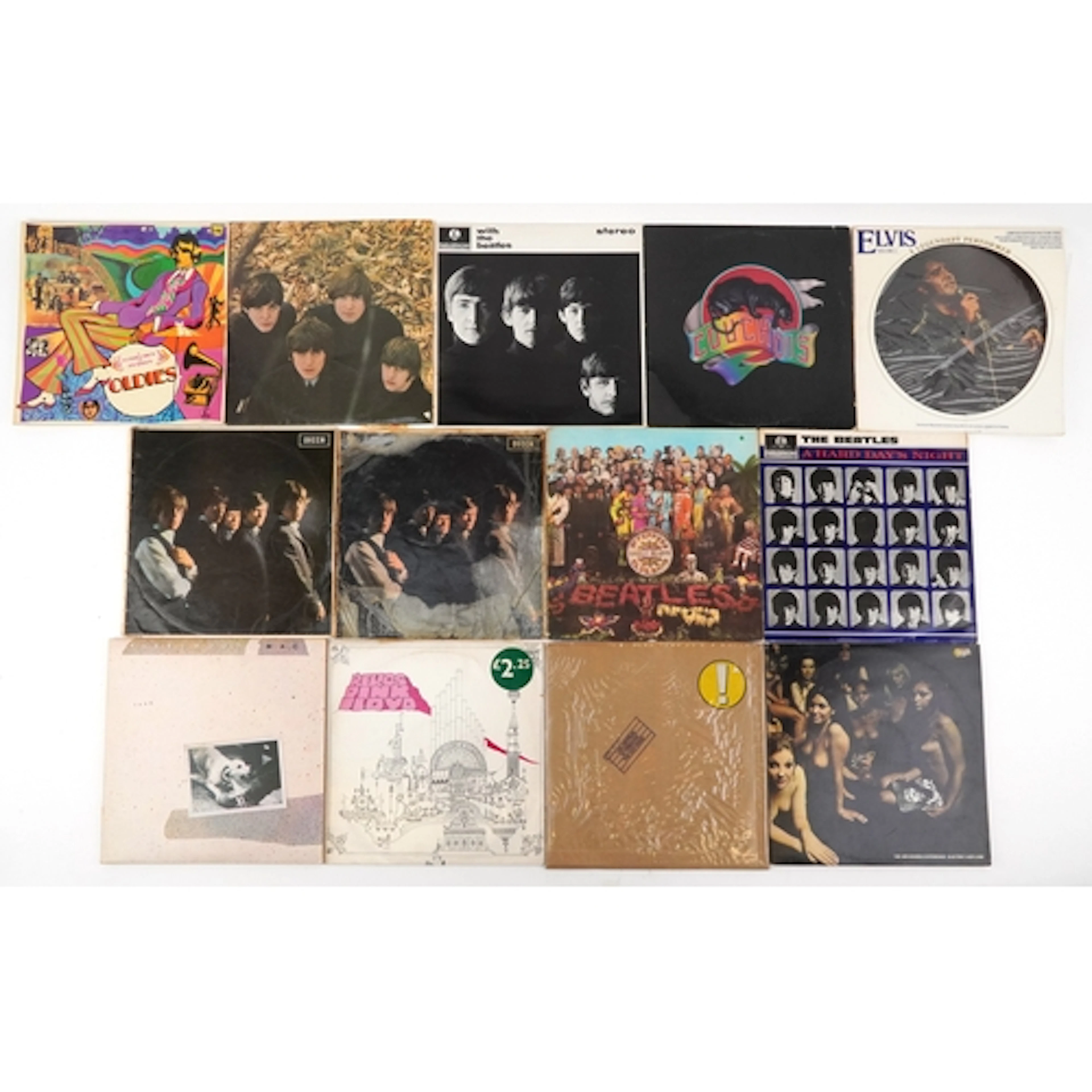 Collection of vinyl LP records comprising The Beatles, The R...