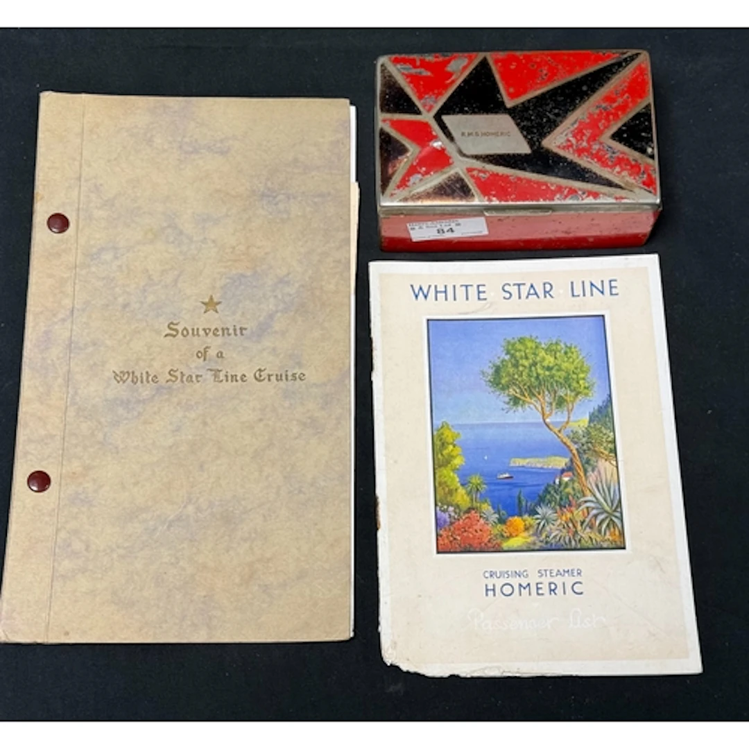 White Star Line: White Star Line: RMS Homeric white metal c...