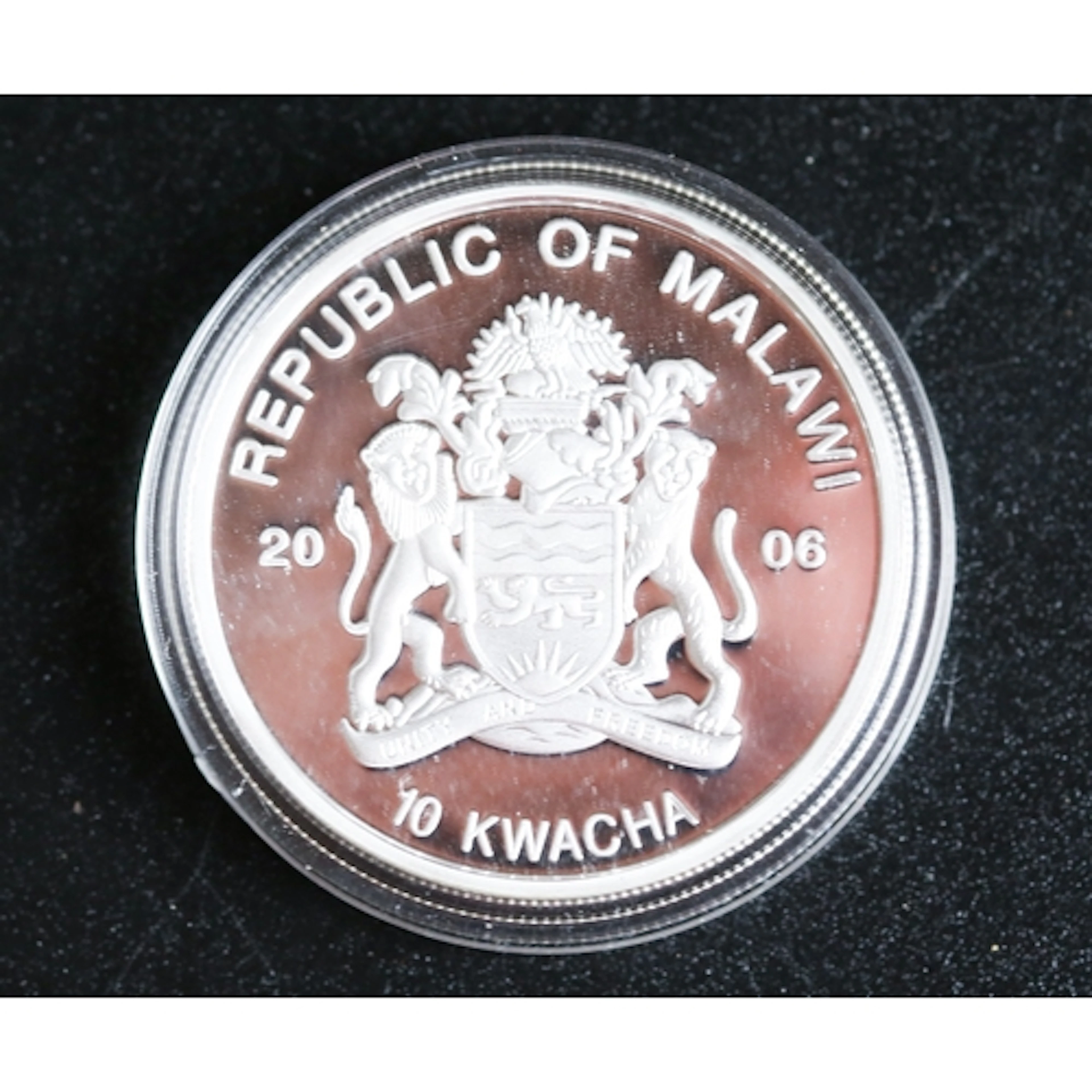 Sterling Silver Commemorative Malawi 10 Kwacha Coin 'H.M. Qu...