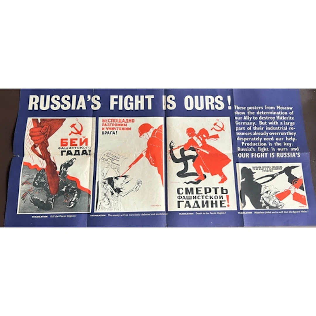A good original WW2 British issued propaganda poster titled ...