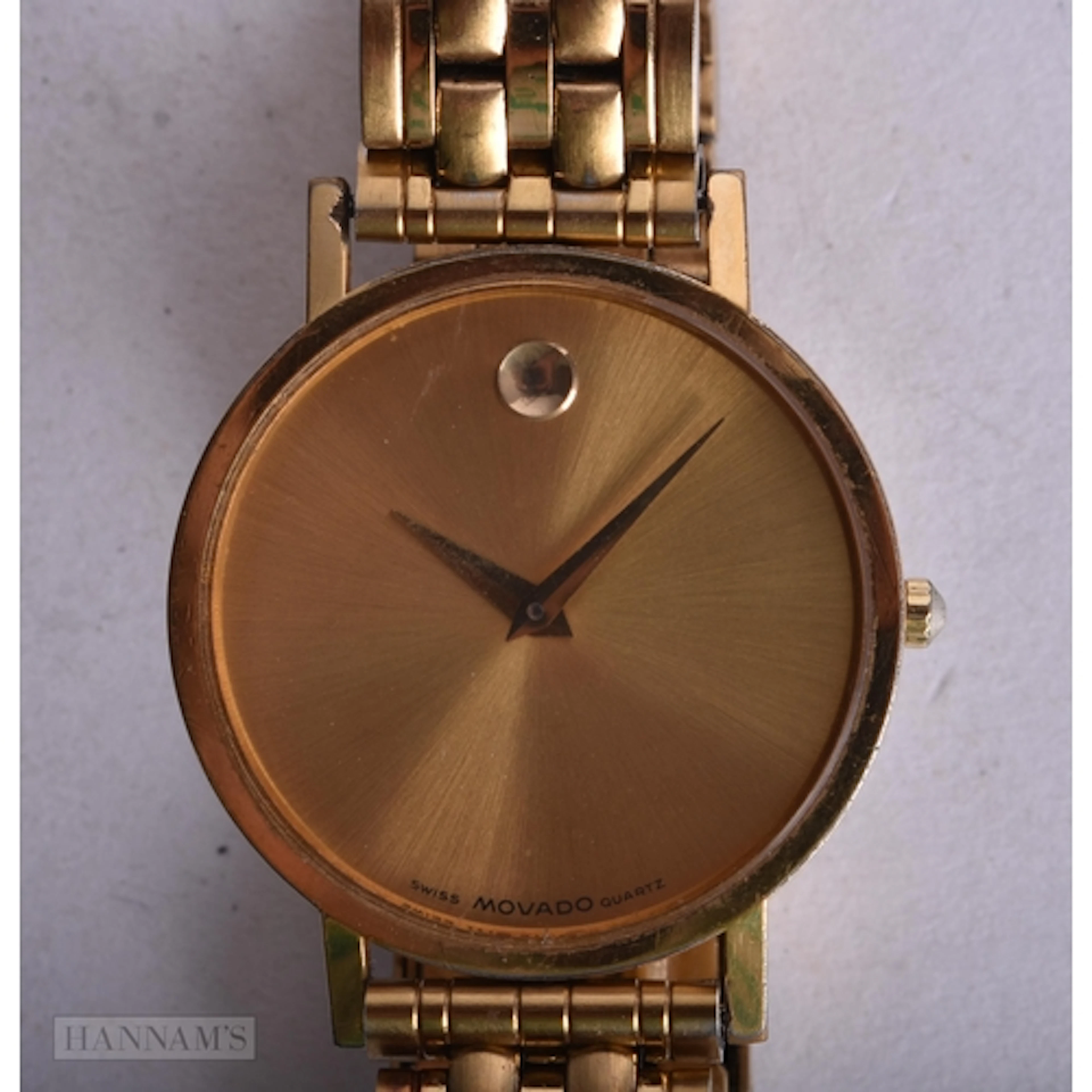 A MOVADO WRIST WATCH. Untested. 3.25 cm wide.