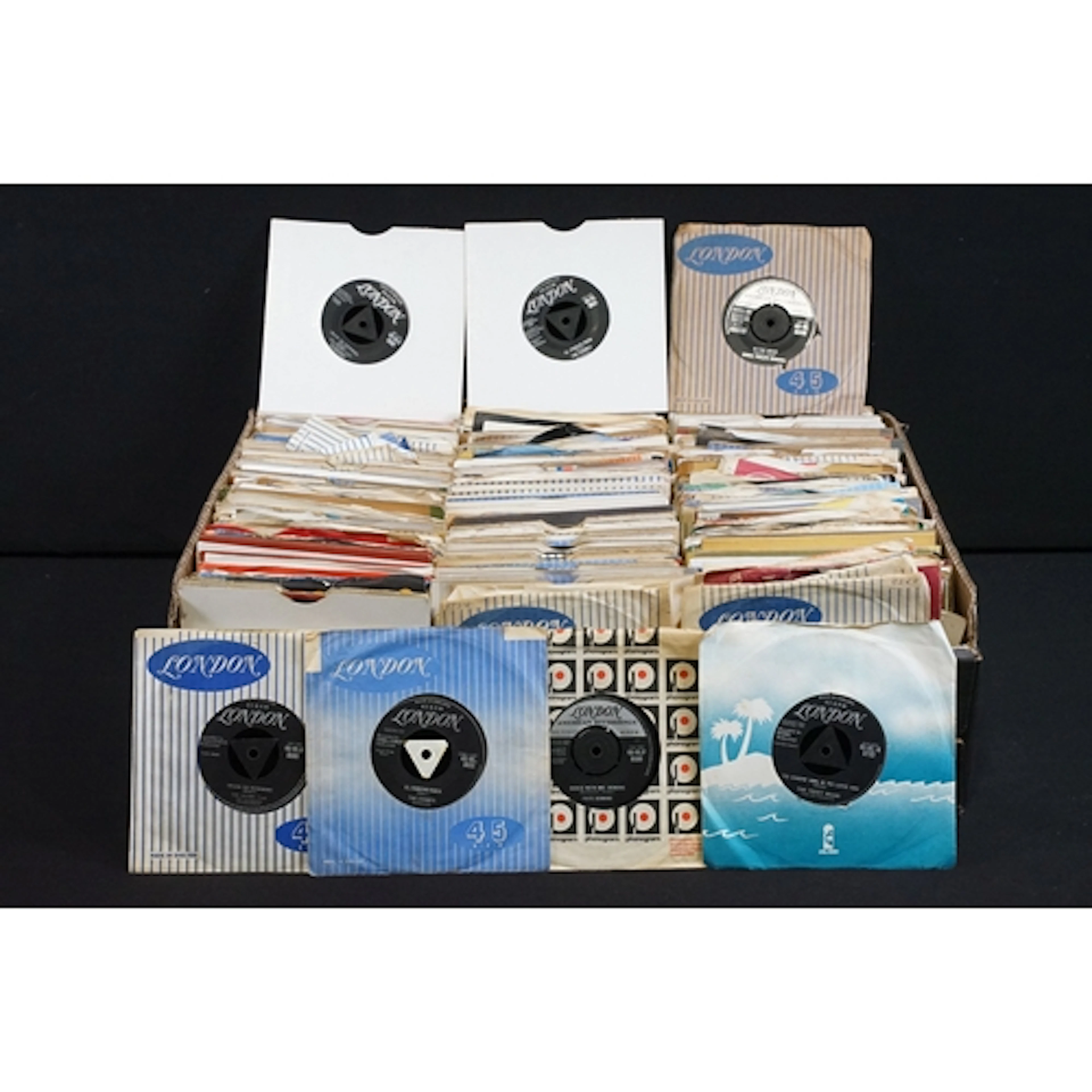 Vinyl - Approx 350 mainly Rock & Roll 7" singles on London R...