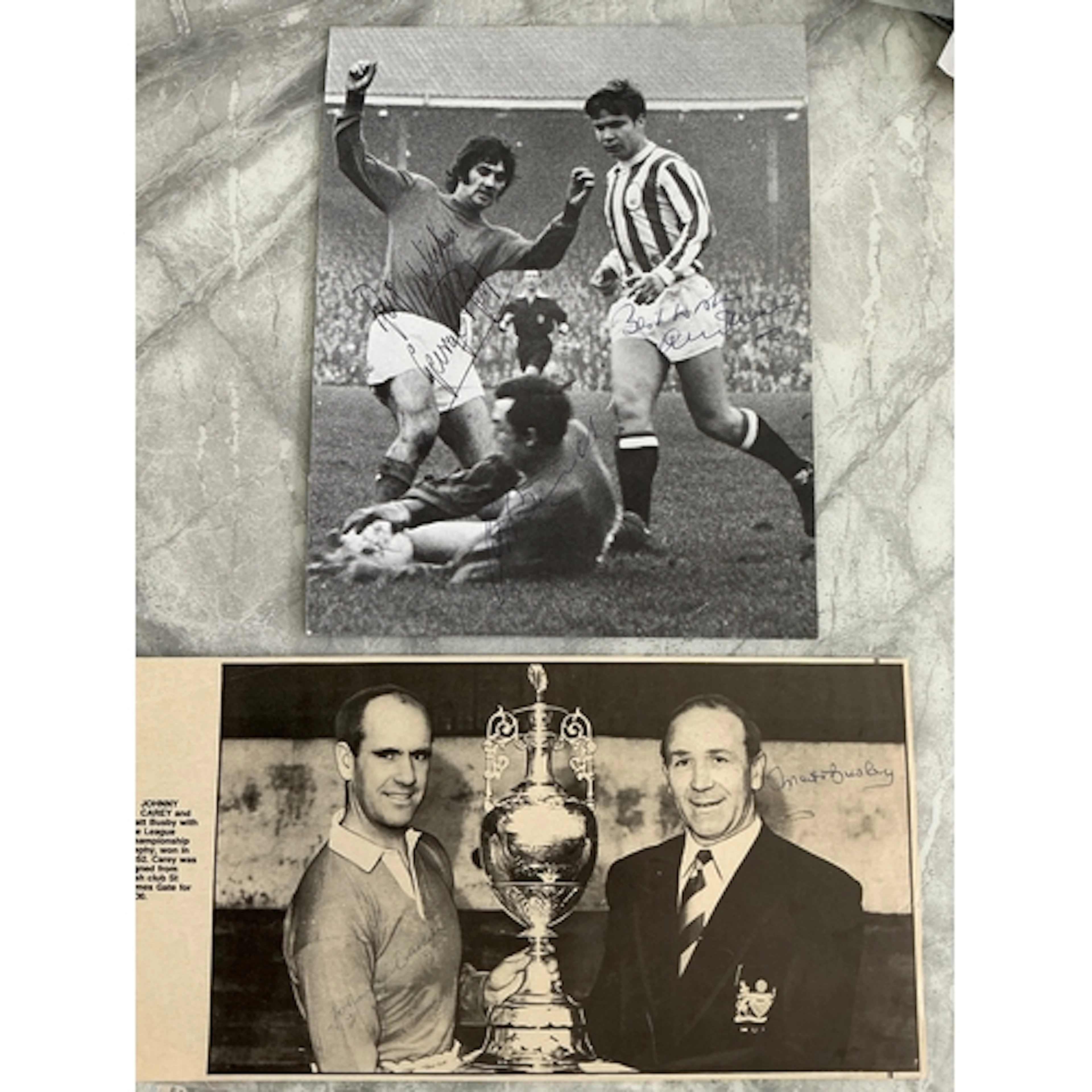 Manchester United 1960s Signed Football Magazine Pictures: F...