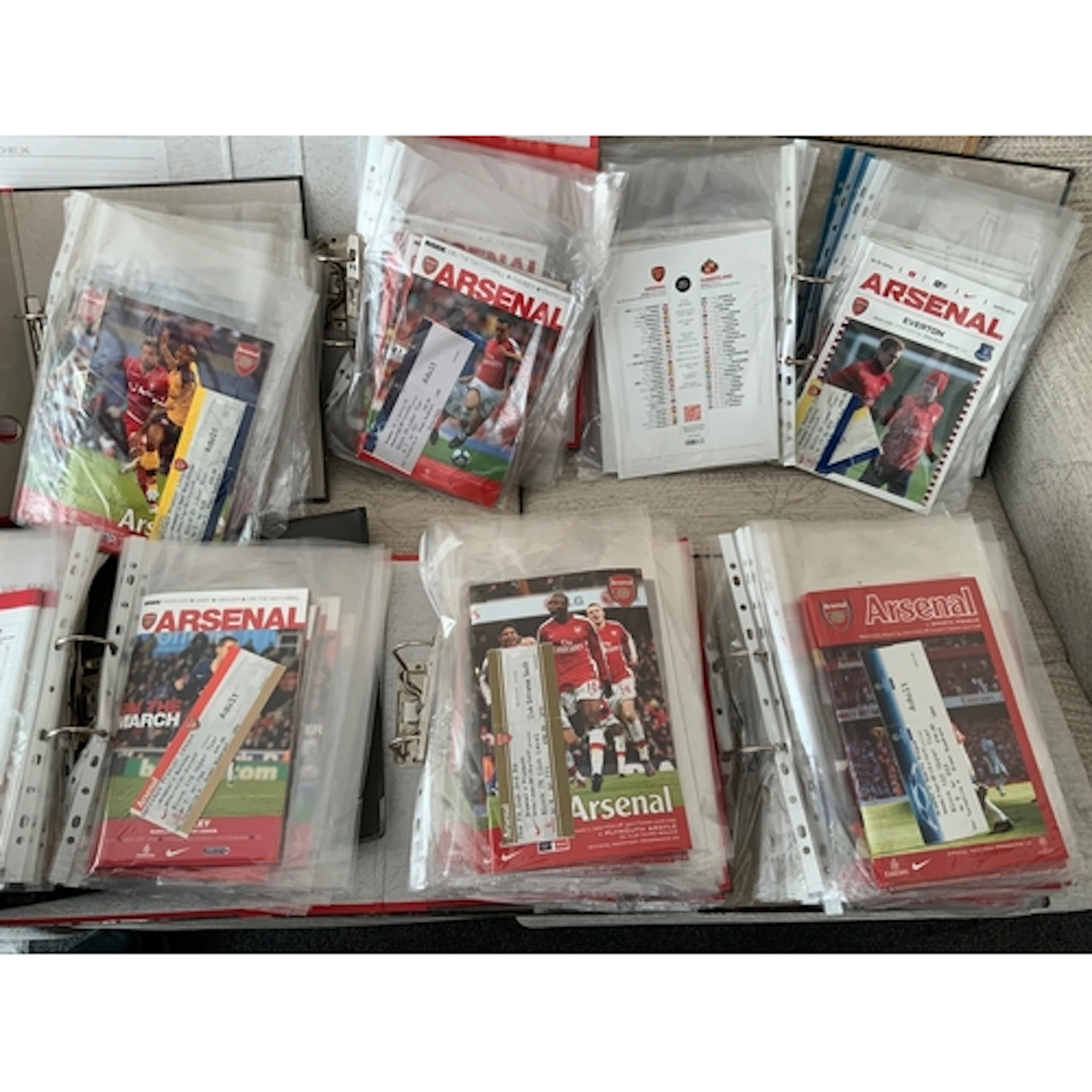 Arsenal 2007/08 - 2025/26 Home Football Programmes + Tickets...