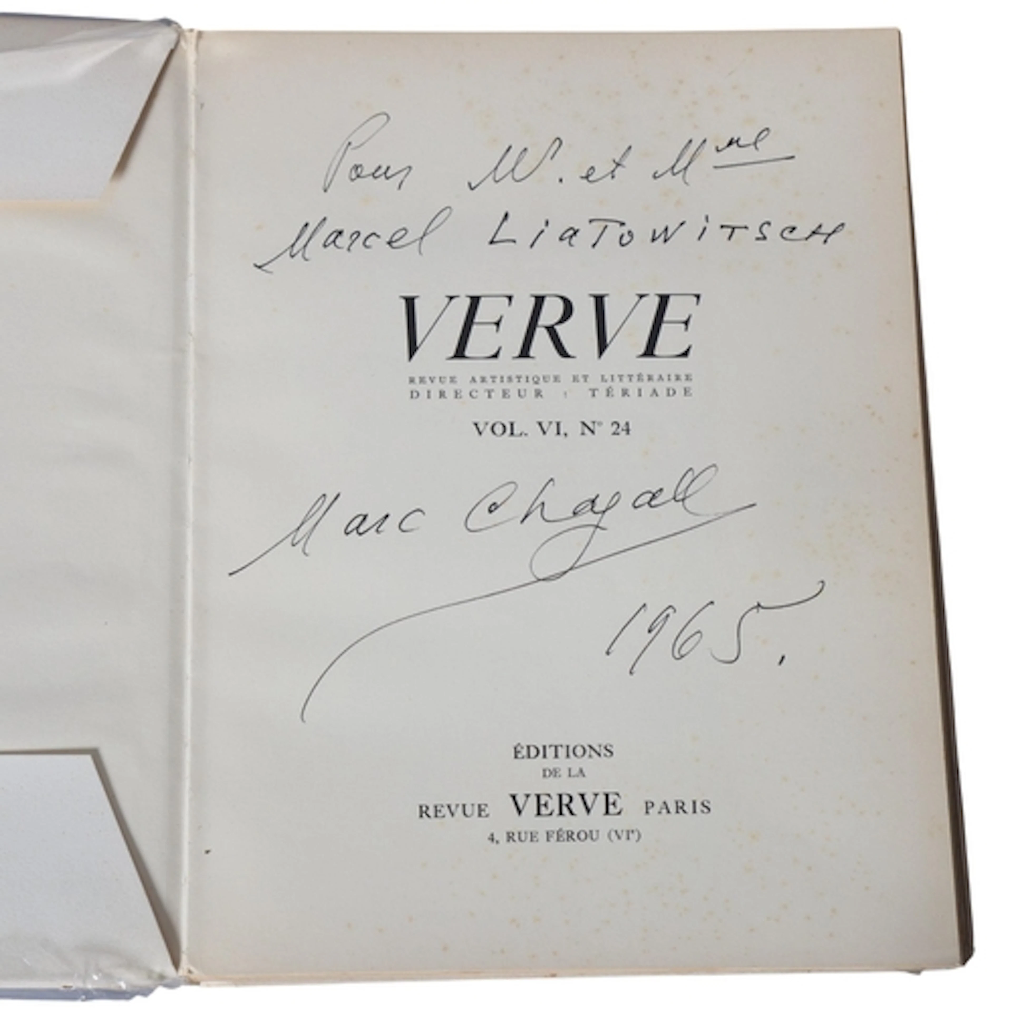 Marc Chagall, Contes De Boccace, verve no. 24 1950, signed a...