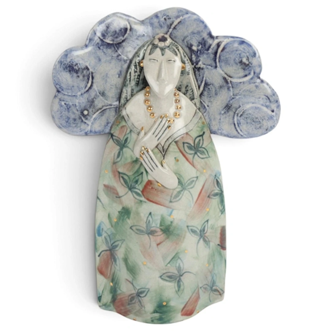 HELEN MARTINO (b.1947) A studio pottery stoneware figure wit...
