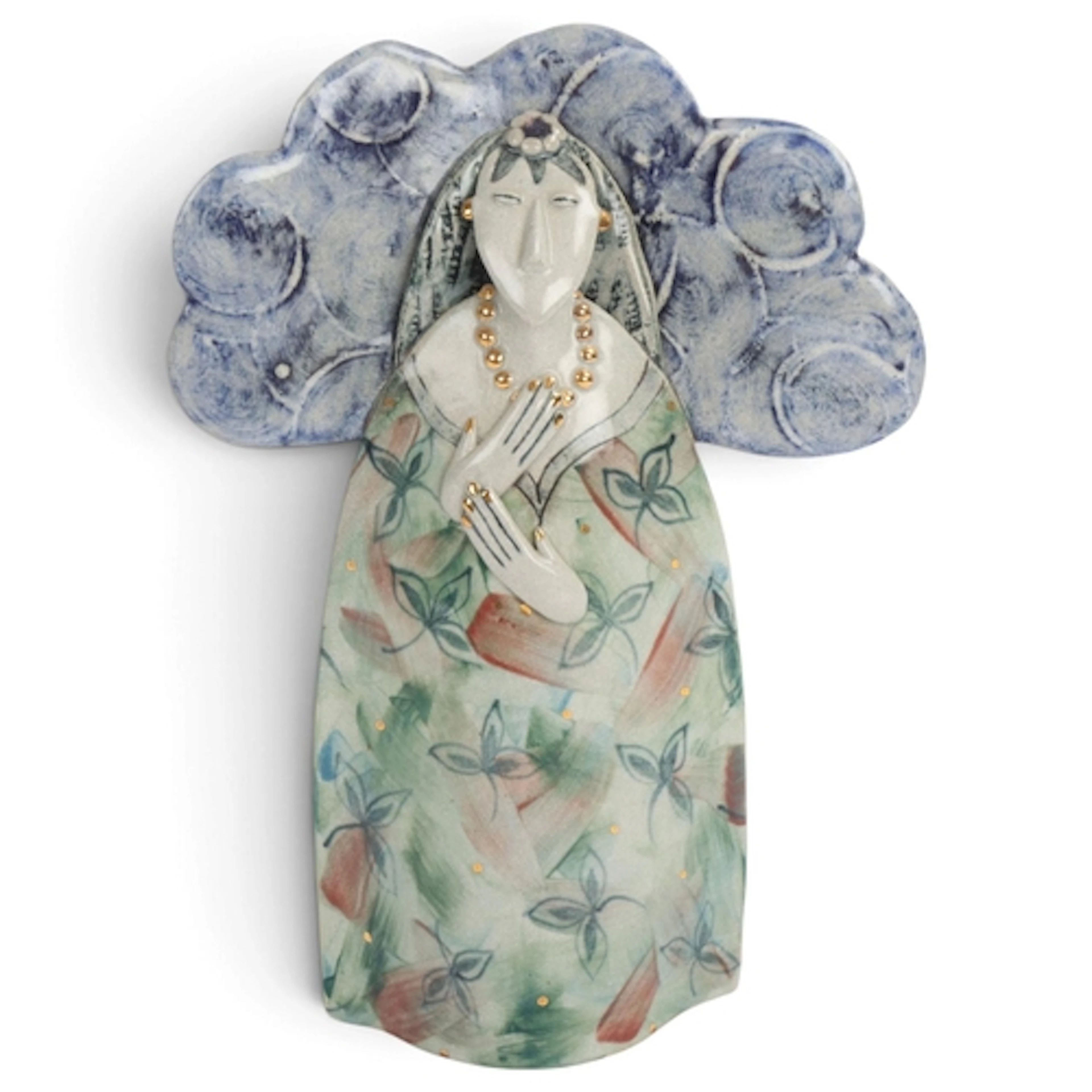 HELEN MARTINO (b.1947) A studio pottery stoneware figure wit...