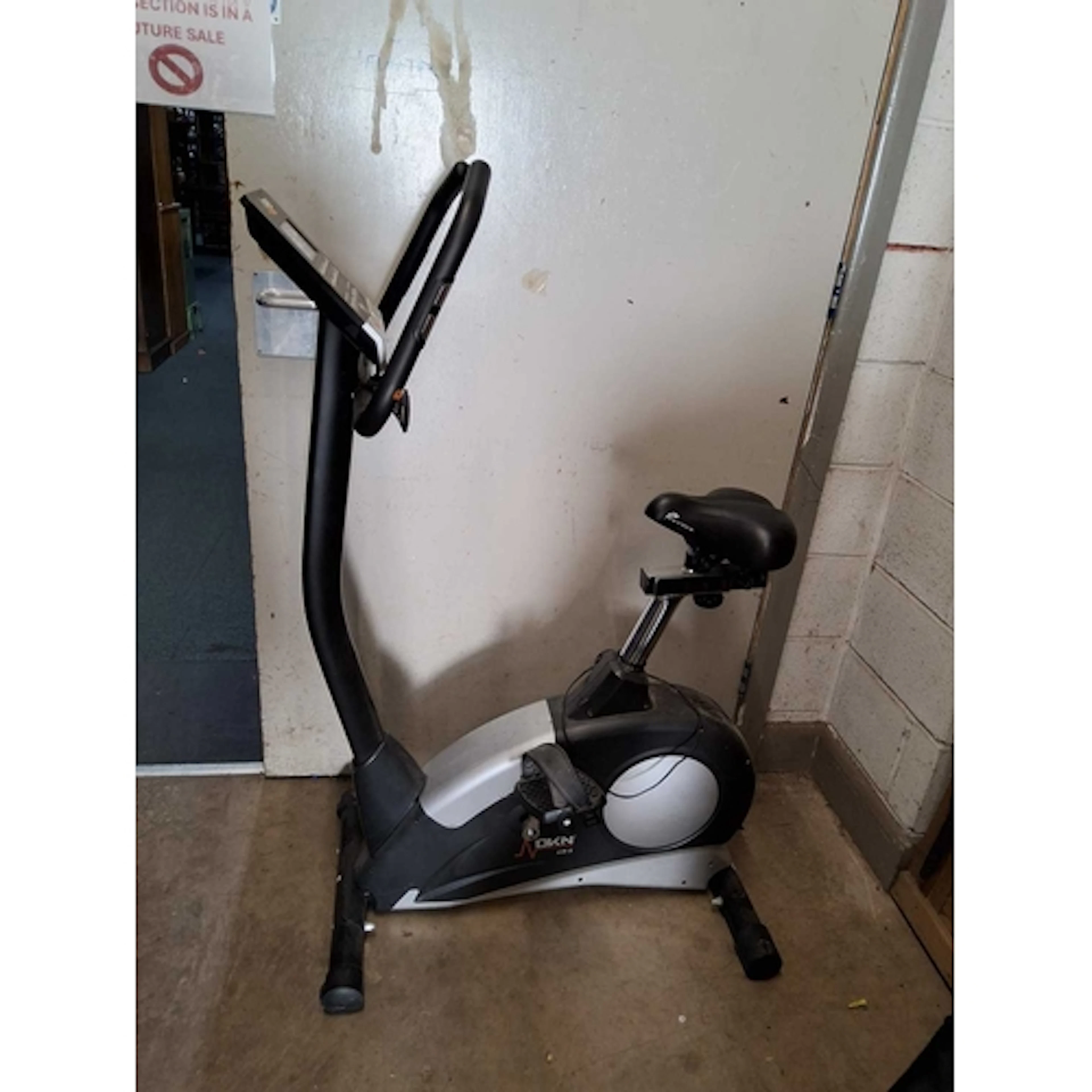 A DKN AM-E EXERCISE BIKE (electronics not tested due to inco...
