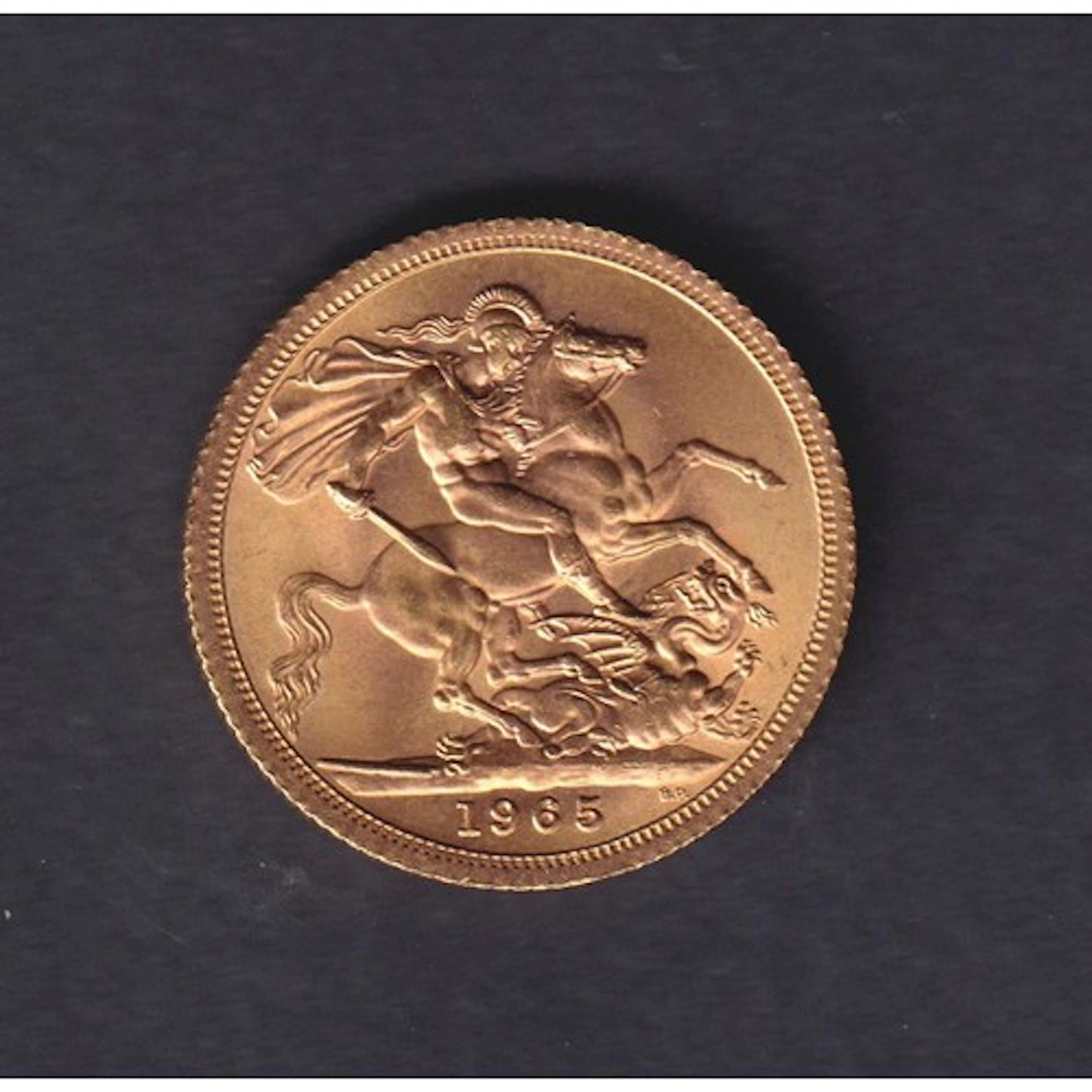 1965 Great Britain Queen Elizabeth II gold full Sovereign co...