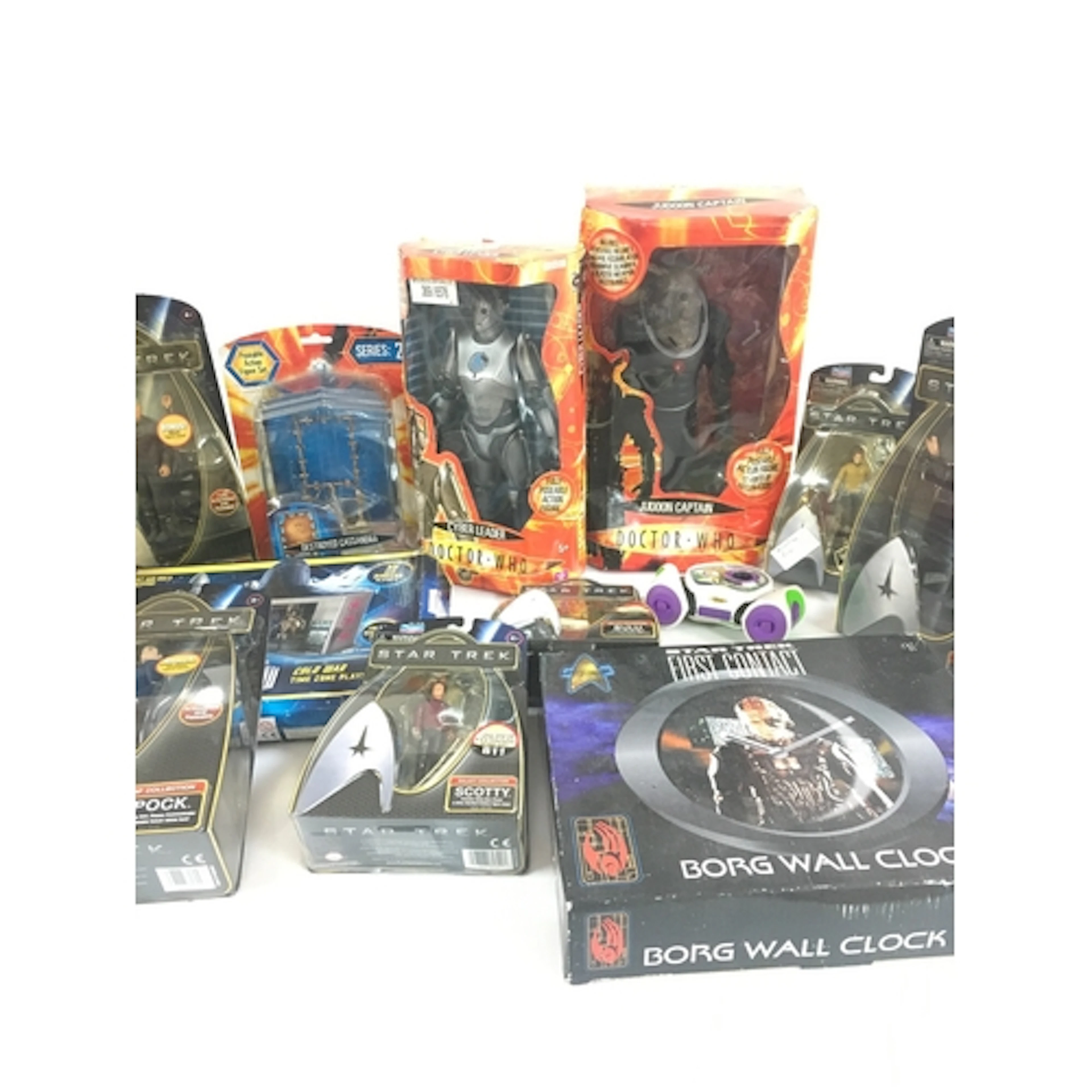 A Collection Of Boxed Doctor Who, Star Trek Figures. Also A ...