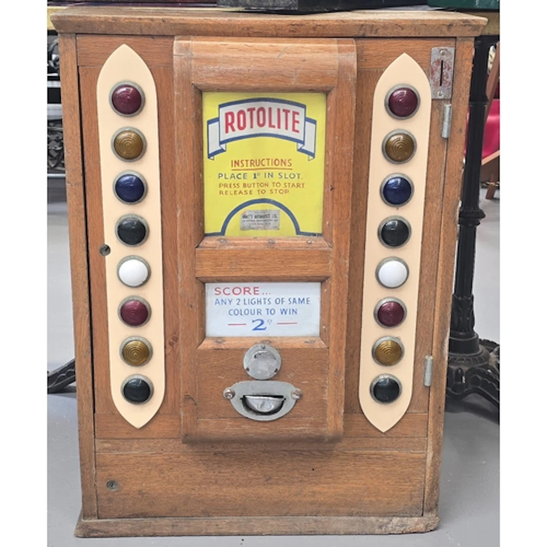 Vintage Rotolite Allwin style arcade machine