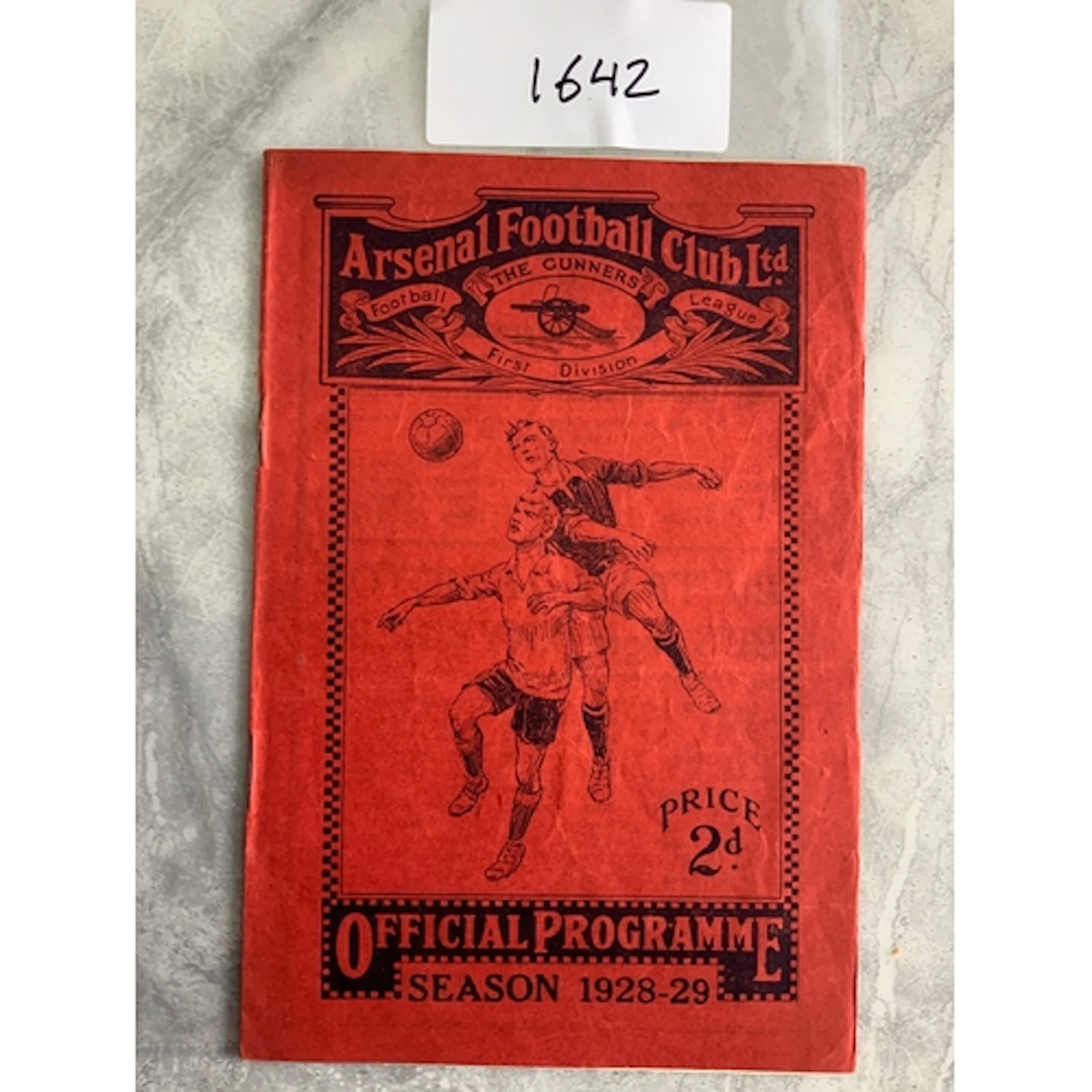 1928 - 1929 Arsenal v Leeds United Football Programme: Excel...