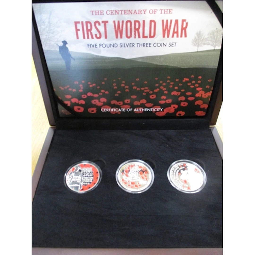 2018 'The Centenary of The First World War' £5 silver proof ...